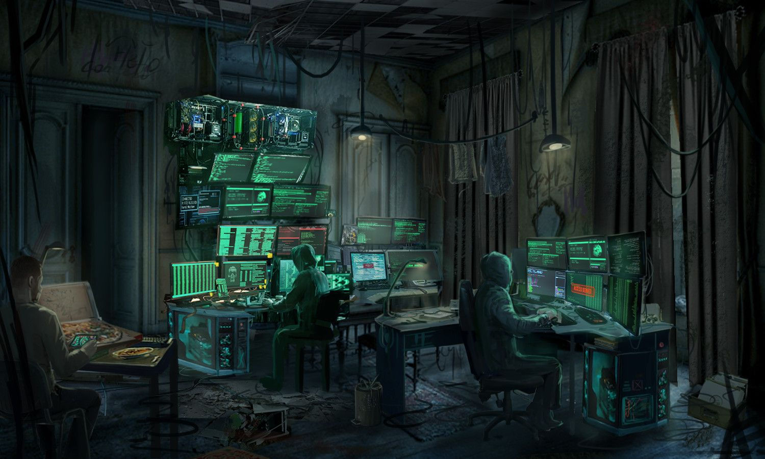 Wallpaper #iBnbFo8BtGB6xQ78gW6J45 Hackers Temporary Hideout Minjeong Kim on Artstation at Httpswww