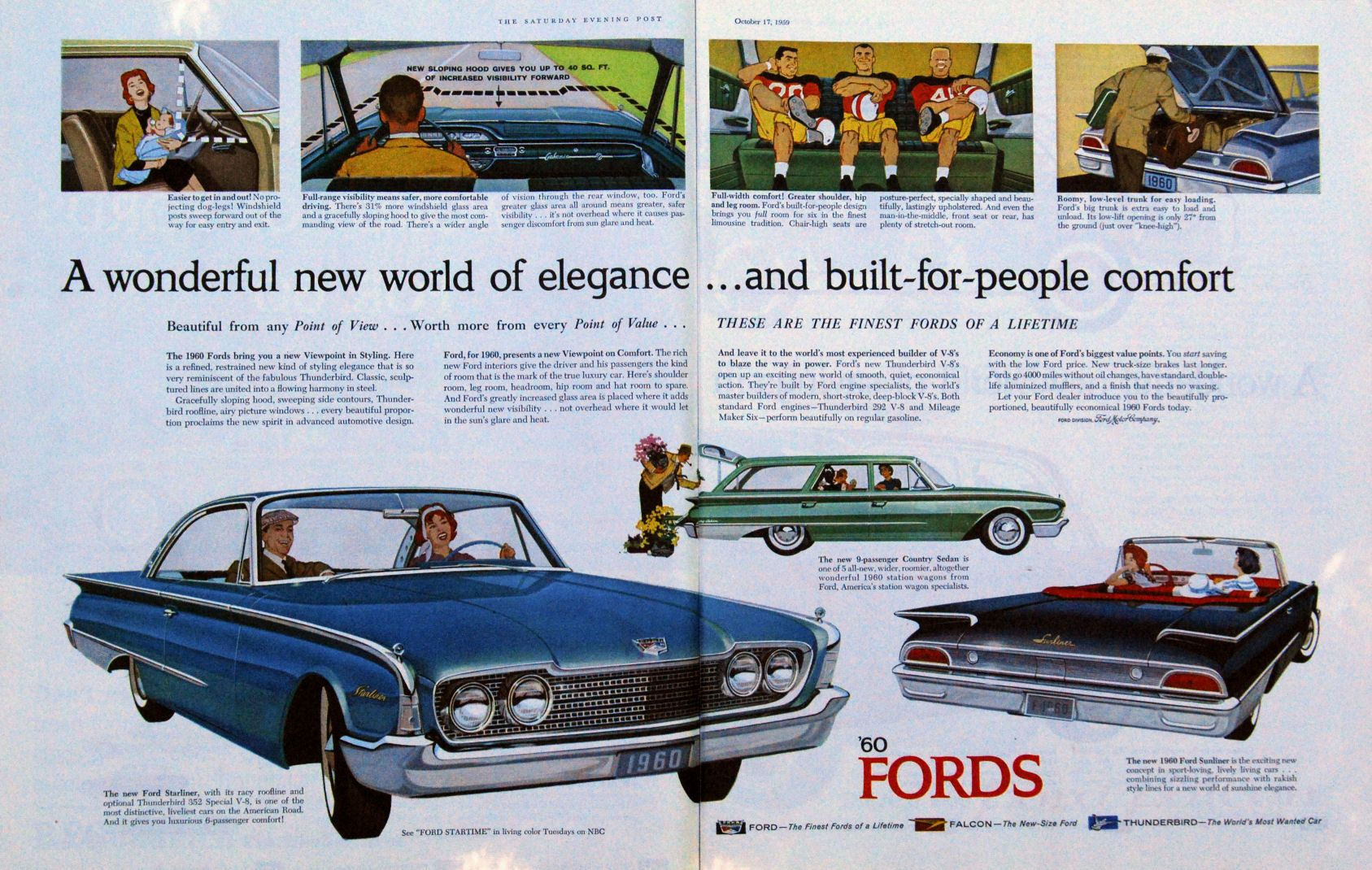 Wallpaper #4aeuMpMBlSzal8H1CtvX160 Vintage 1960 Ford Car Ad Ford New Cars Ford Motor Company