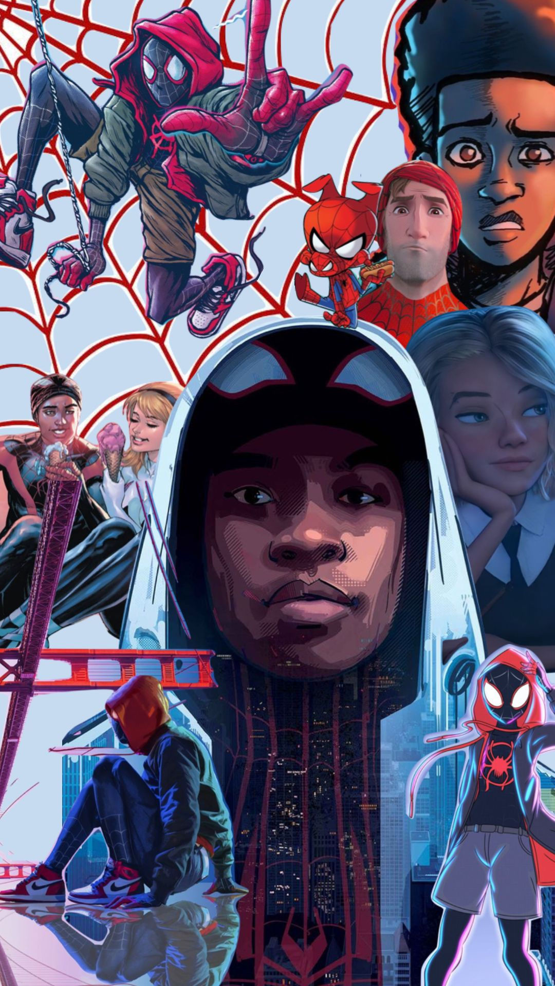 Wallpaper #E0C9MZMBJhL2WPbaBMgr356 Into the Spider Verse Spiderman Moodboard Myfirstshuffle Collage