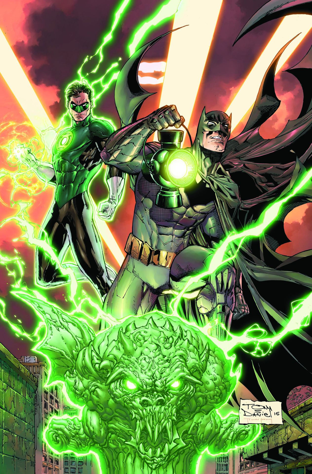Wallpaper #_RlLHo8BtGB6xQ78eHin25 Batman 44 Green Lantern Variant Cover by Tony Daniel DC Comics