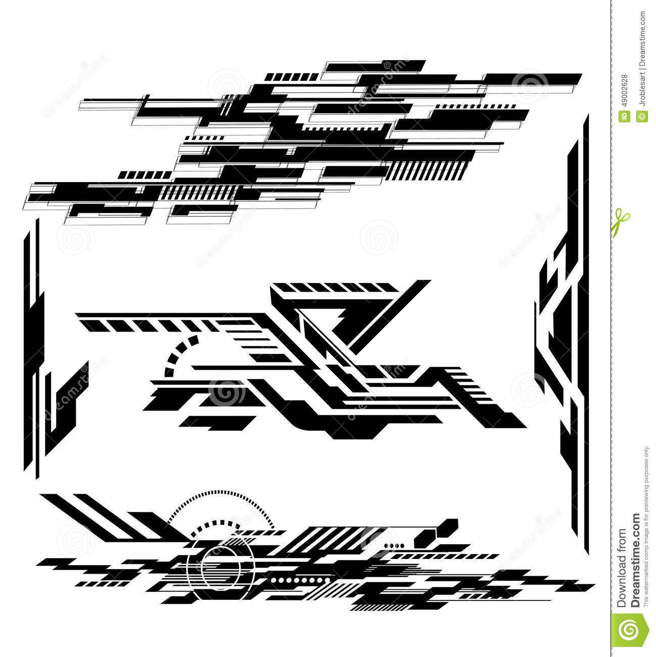 Wallpaper #dRkxMo8BtGB6xQ78lZec55 Photo About Various Technological Futurisitic Contemporary Shapes