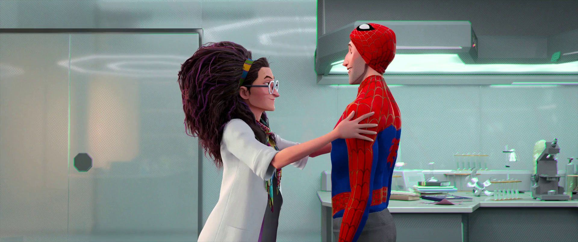 Wallpaper #YtWDNpMBY0Iw2JDGB5HK375 Dr Oliva Ocatvius and Spider Man into the Spider Verse
