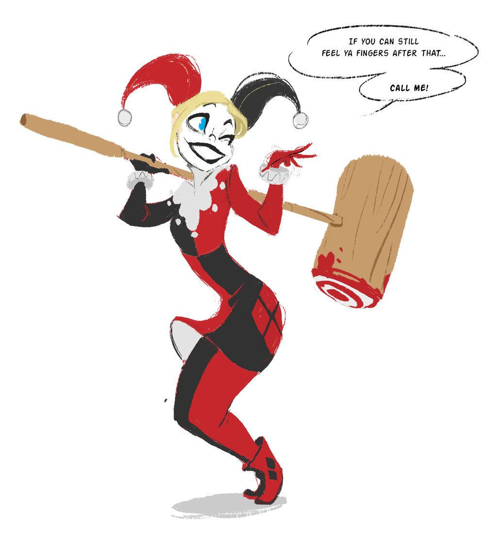 Wallpaper #YWcr-5IBSpphPi3-CZPD376 Harley Quinn Hammer Time by Dream Piper on Deviantart Stock Character