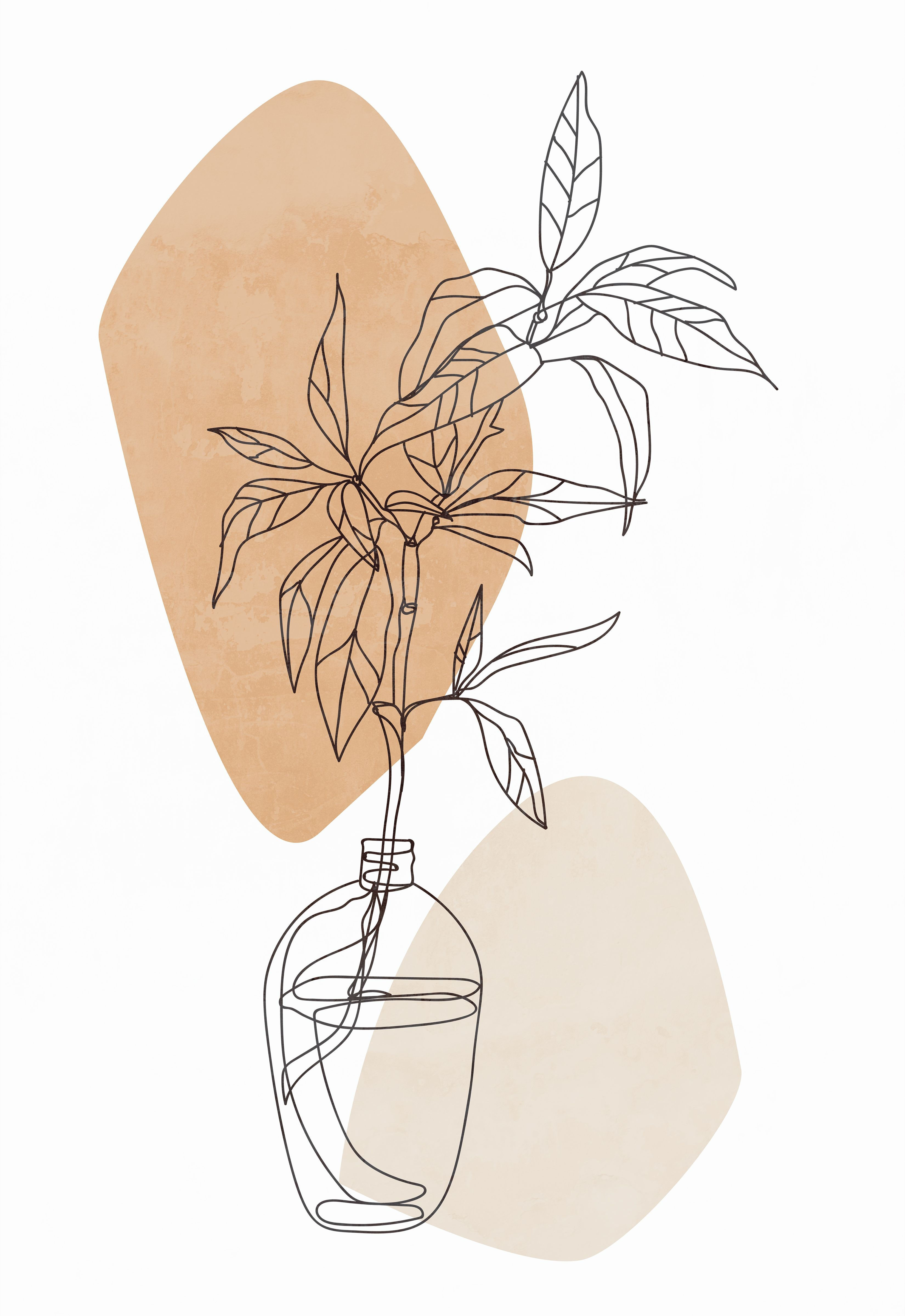 Wallpaper #aWdbBJMBSpphPi3--bfl190 Pin on Illustrato Abstract Line Art Plant Drawing Line Art Drawings