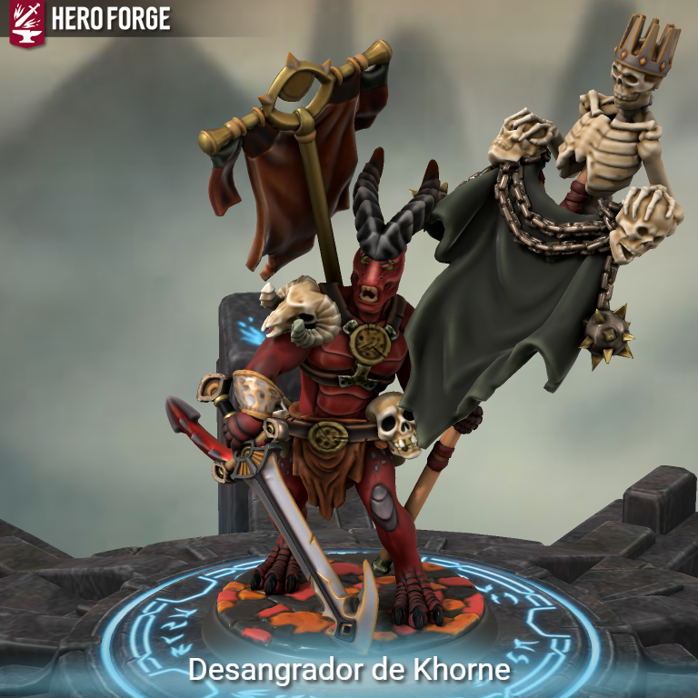 Wallpaper #uLgn1pIBJvJKYCmEAtzB169 Desangrador De Khorne Made with Hero Forge Hero Warhammer 40k
