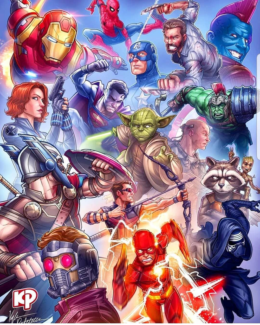 Wallpaper #9Wdz6JIBSpphPi3-Izzr274 This is Dope by at Kpetchock Art Justiceleague Avengers Marvel