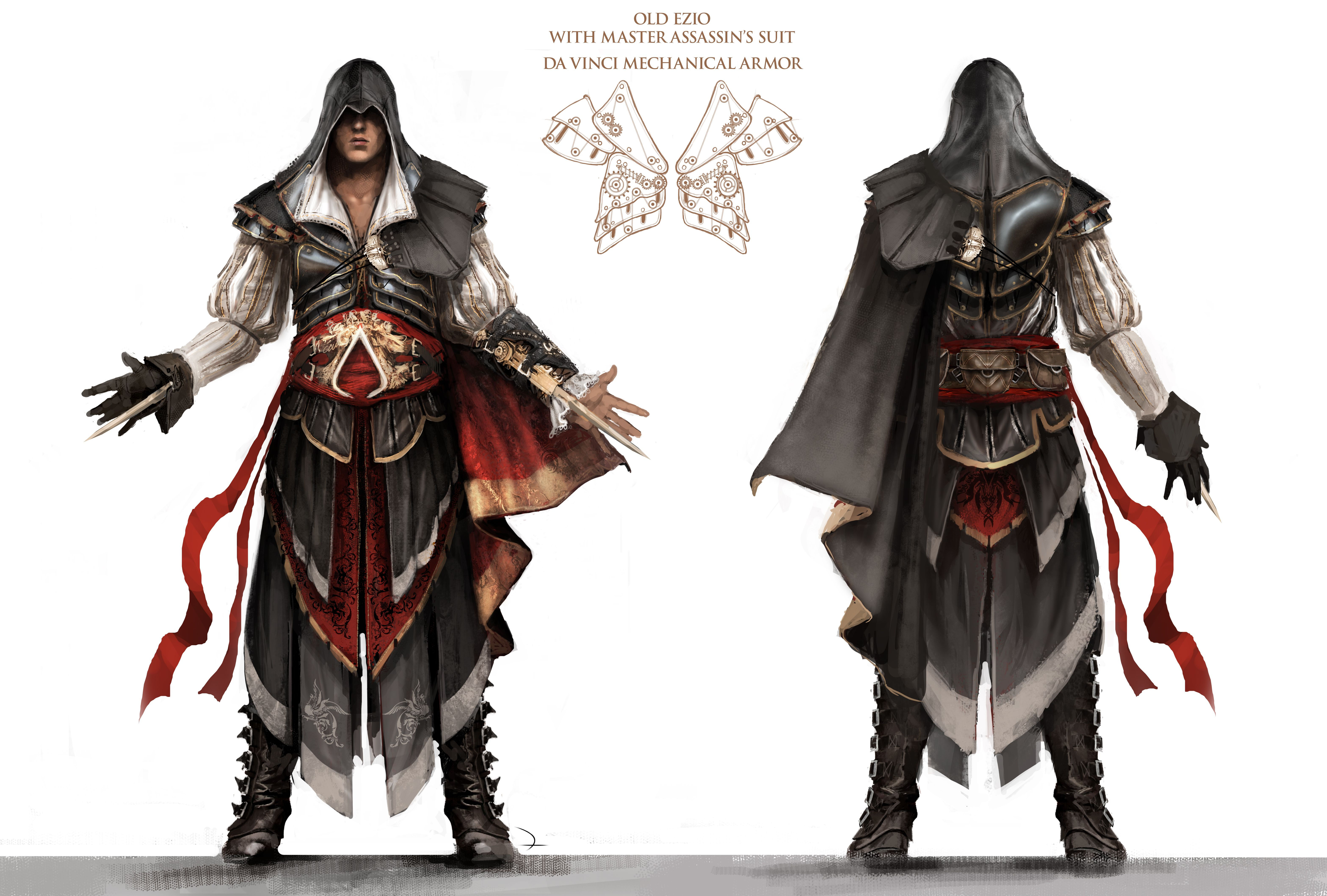 Wallpaper #DWdW85IBSpphPi3-jHVH3 Ezios Armor of Altair Assassins Creed Artwork Assassins Creed