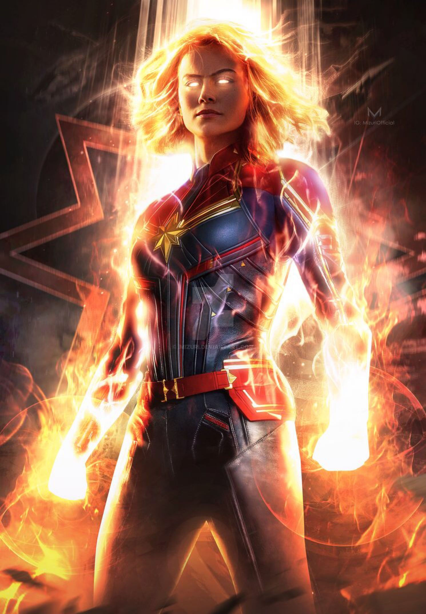 Wallpaper #oFh1NJMBzN9vxX34UTwG56 Captain Marvel God Mode by Imizuri on at Deviantart Captain Marvel