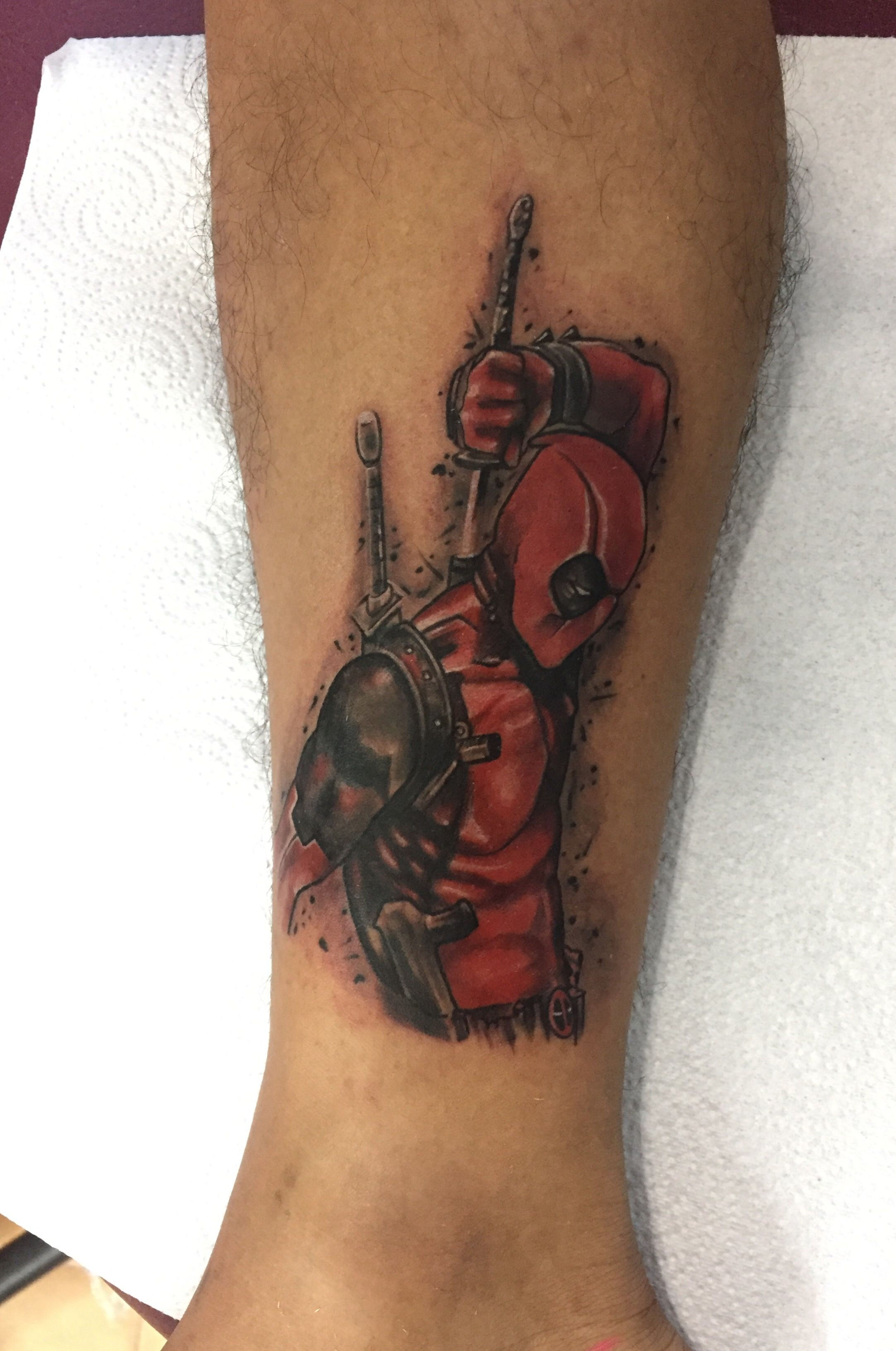 Wallpaper #9130c Marvel Tattoo Photo by Gus H Tattoo on Instagram Deadpool