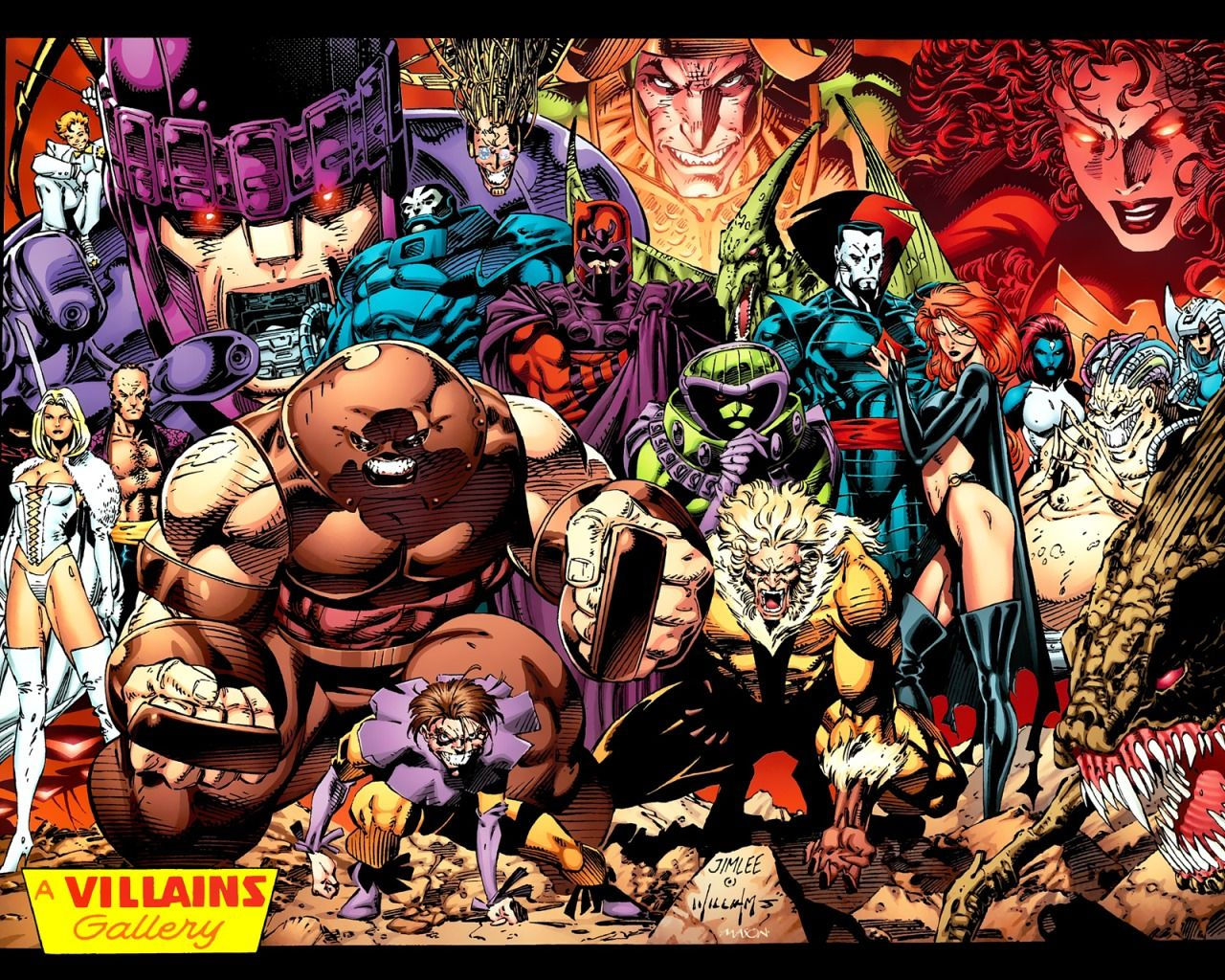 Wallpaper #BRn9H48BtGB6xQ78iH3W52 Archive Comicbookfanzevad X Men Villains by Jim Lee Jim Lee