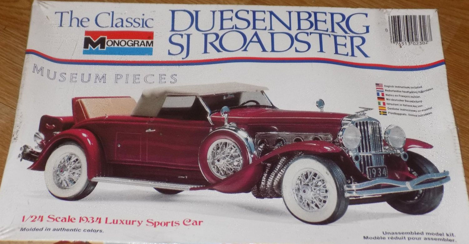 Wallpaper #tYfpMZMBPAdmKxa22GJ38 Complete Sealed 1979 Monogram Model Kit of the Classic Duesenberg Sj
