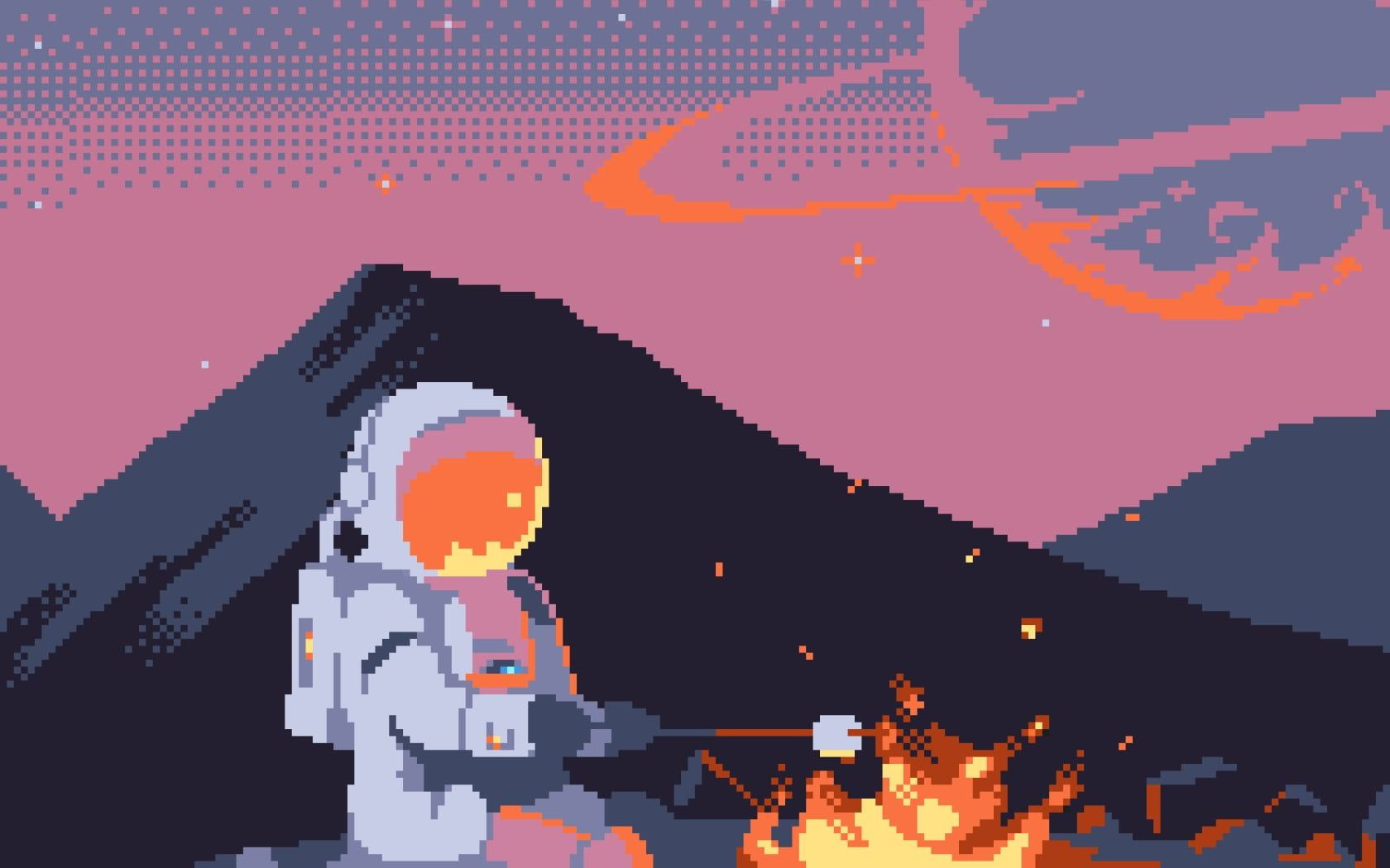 Wallpaper #YjGbNZMB5zzyi_yY1Fda34 Pixel Art Astronaut Bolsoi Foto Arxiv