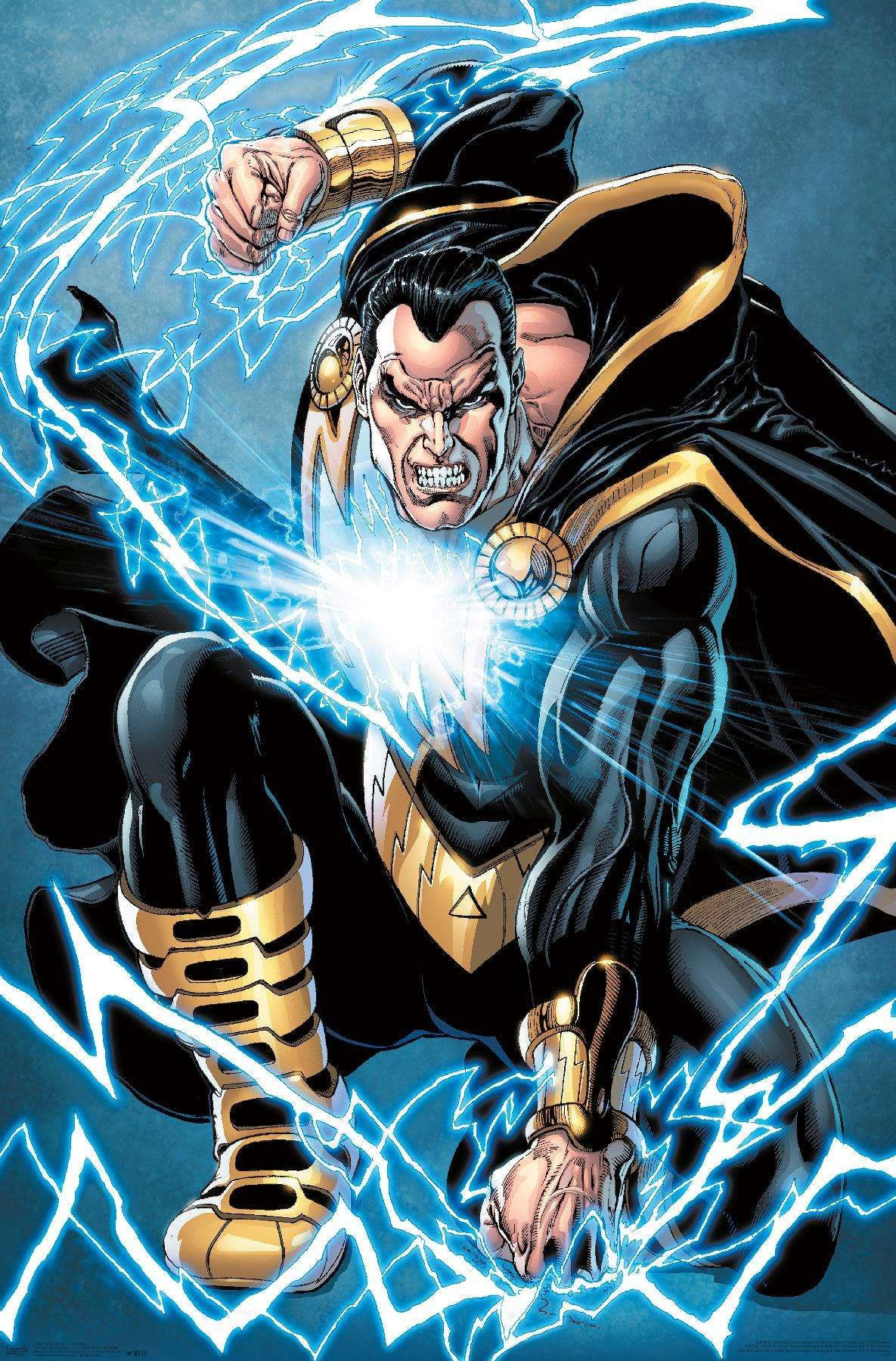 Wallpaper #vB0hLpMBlOZrFDOkktJf165 This DC Comics Black Adam Lightning Wall Poster is Perfect for Any