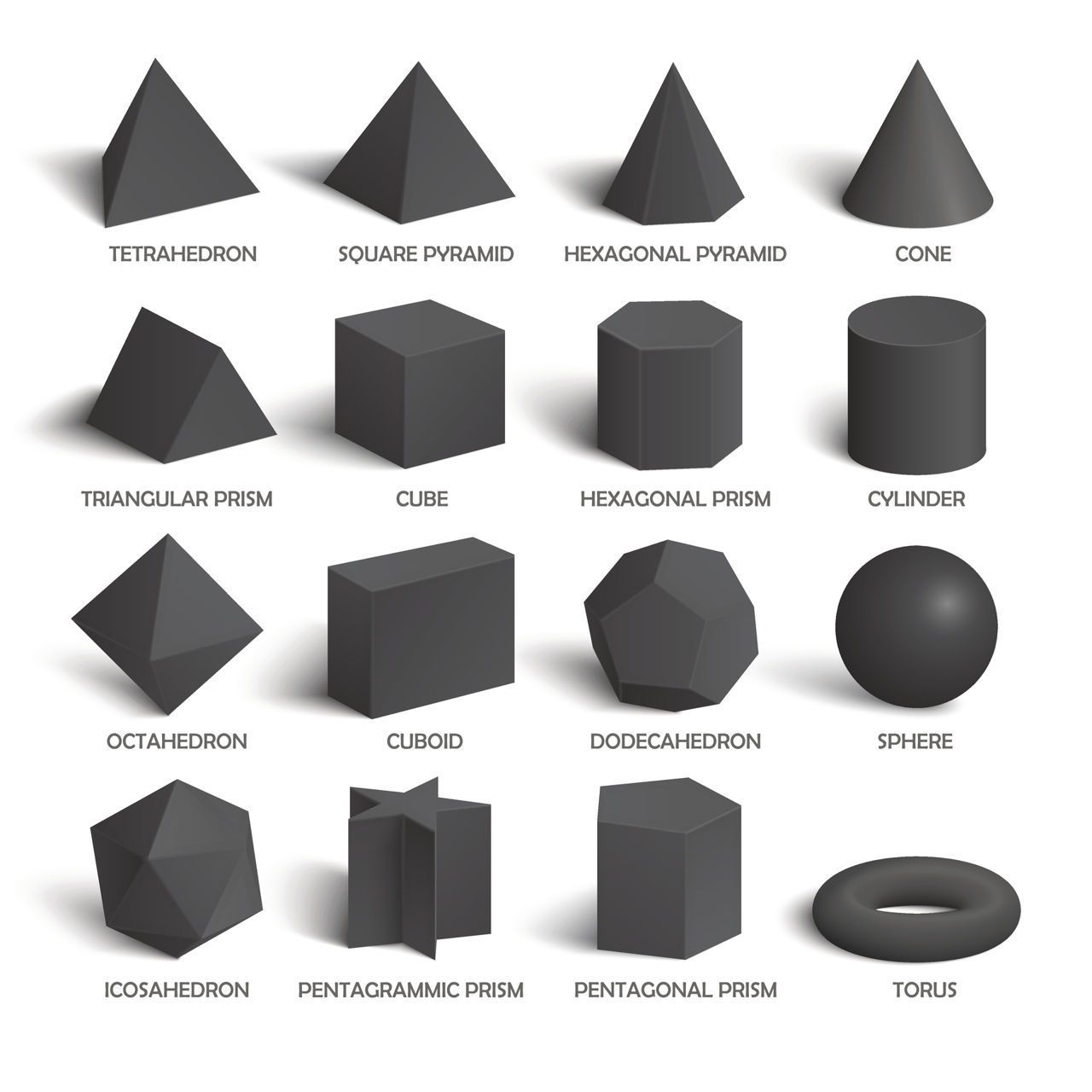 Wallpaper #jmiMFZMBSpphPi3-4wjh139 An Image of Different Shapes and Sizes of 3D Cubes Pentagons Pyramids