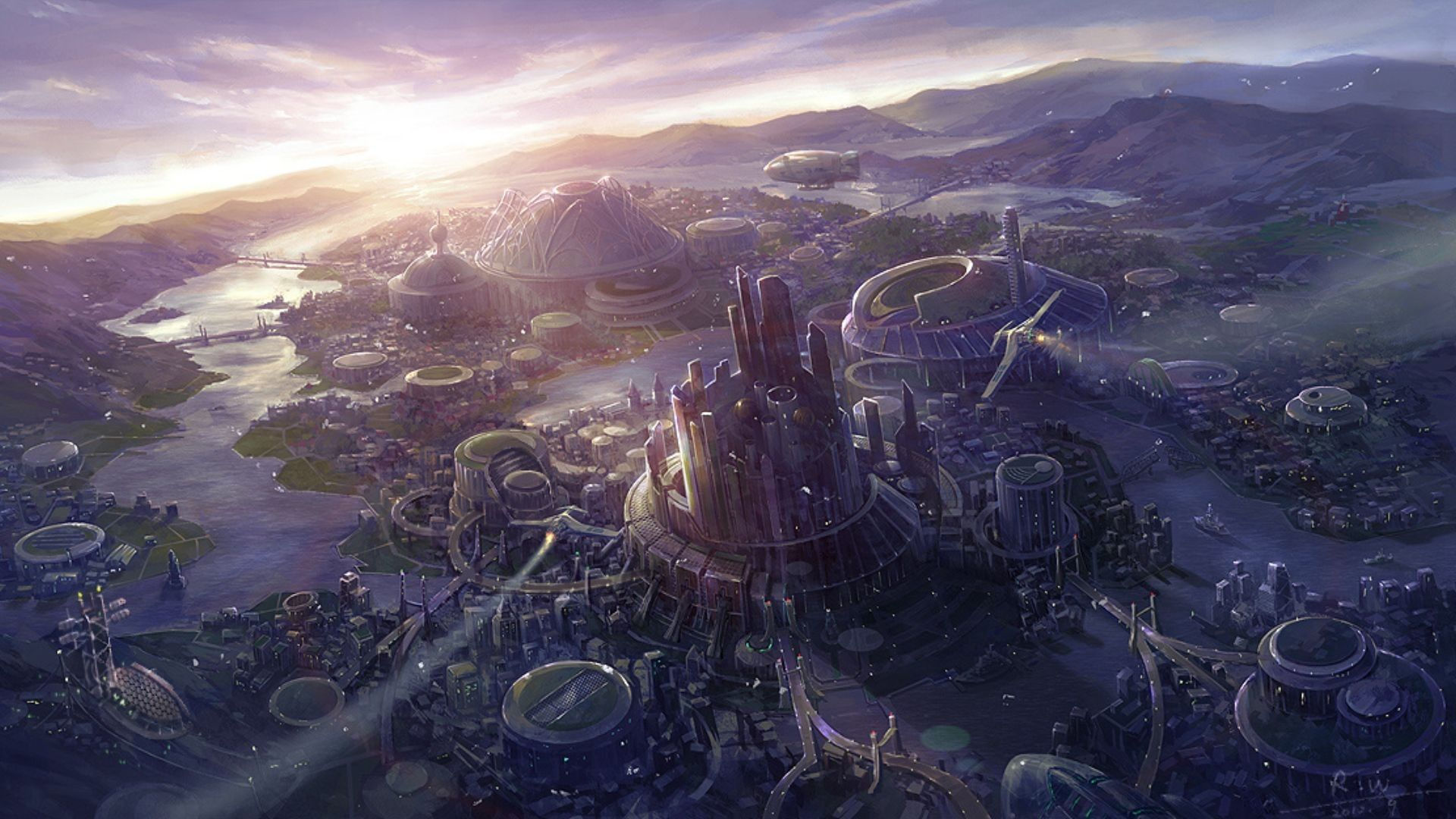 Wallpaper #wxdkPpMBPLD5_VENvN-0160 Sci Fi Landscape Wallpaper
