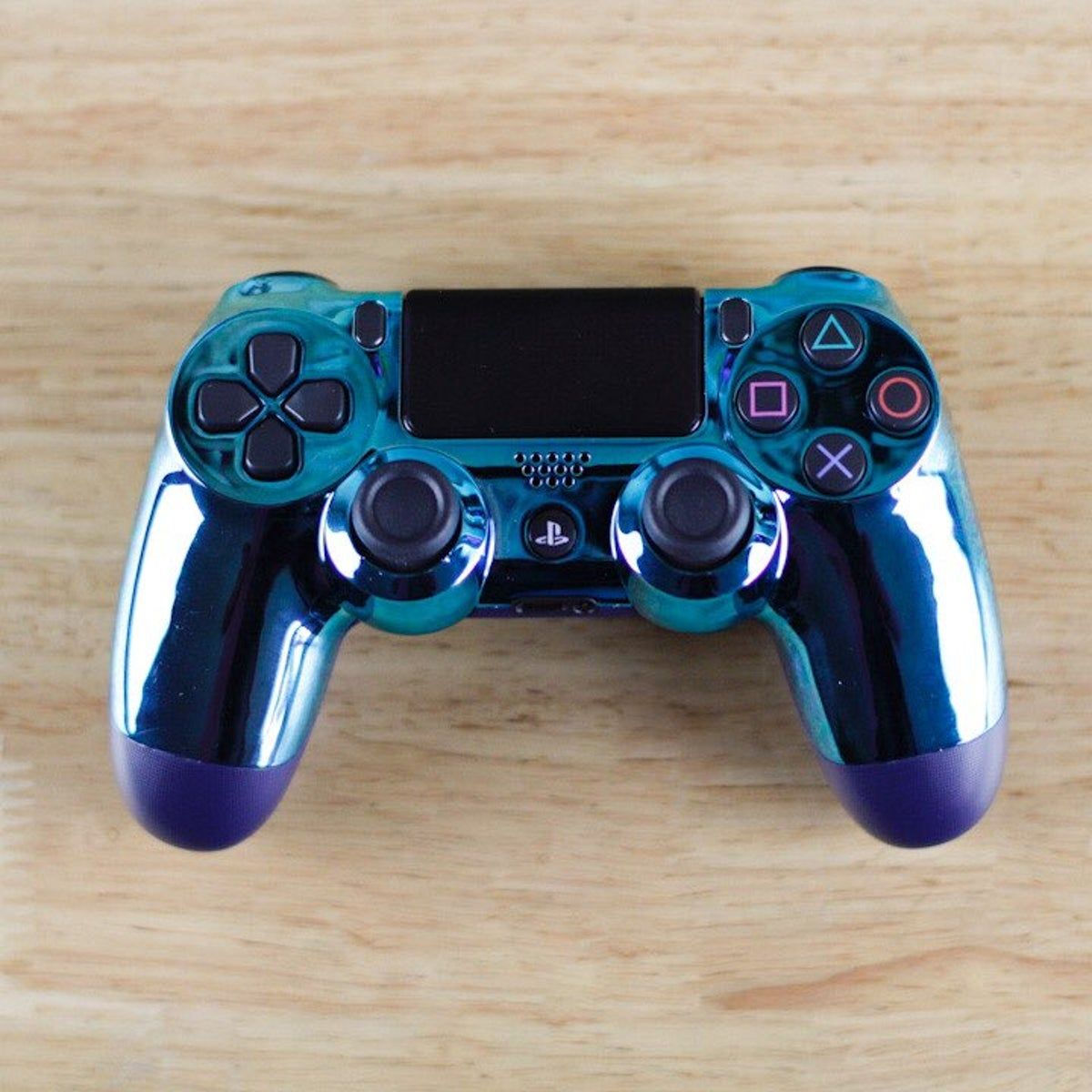 Wallpaper #tmjAG5MBSpphPi3-gSCS124 Custom Chrome Blue PS4 Controller PS4 Controller Cool PS4