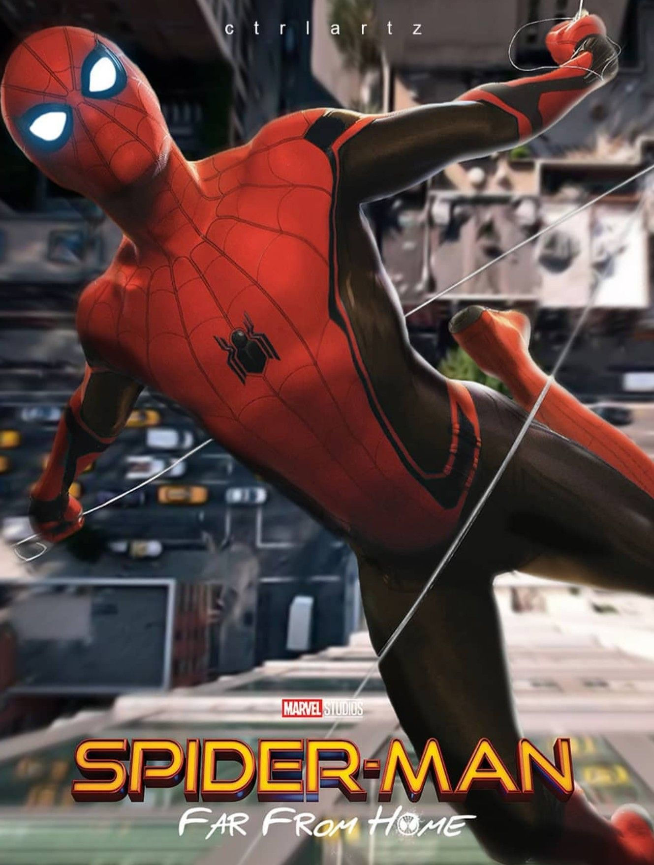 Wallpaper #T2dJDZMBSpphPi3-KuT-98 Spider Man Far from Home is on the Cover of an Official Poster for
