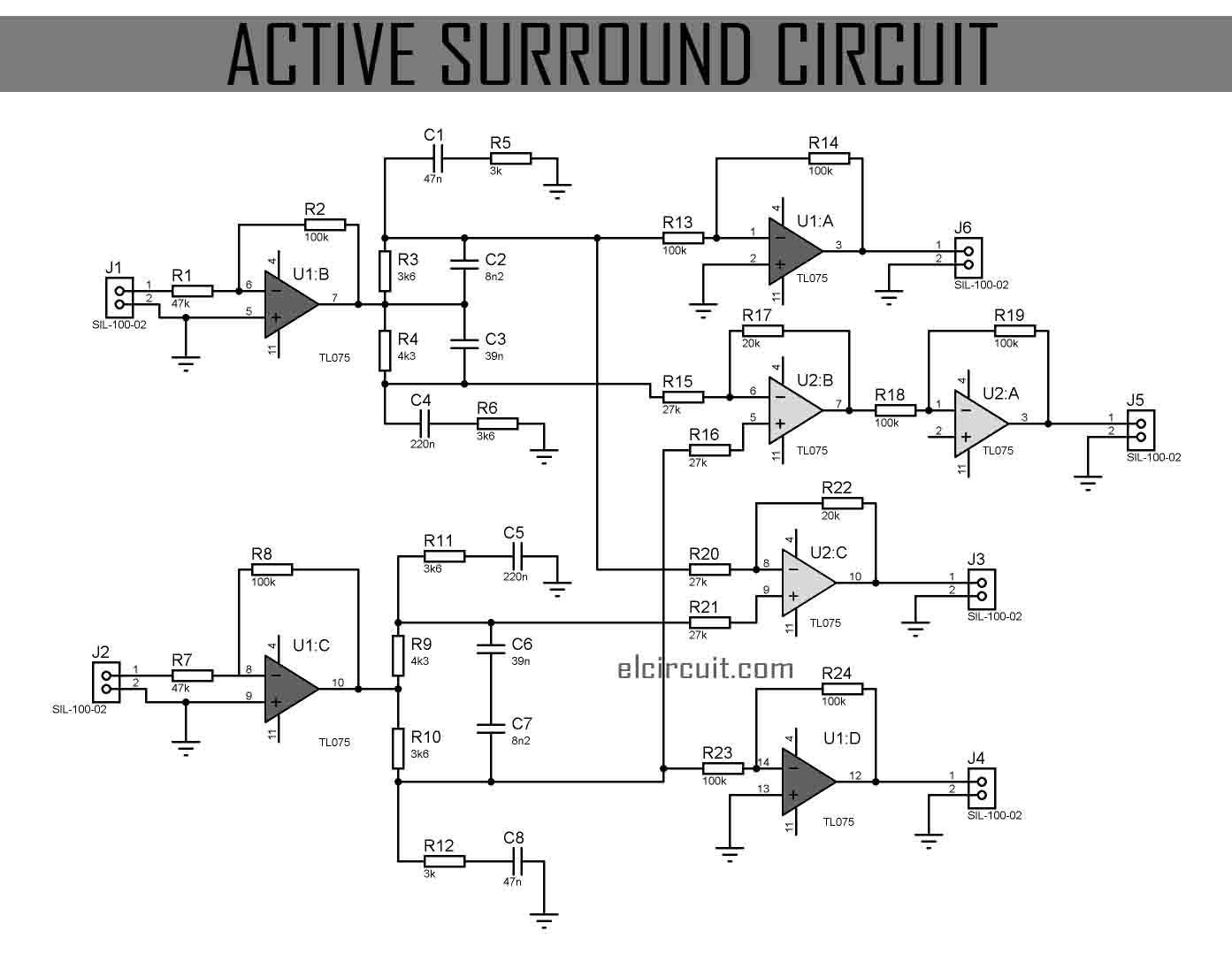 Wallpaper #aGi2I5MBSpphPi3-bTa7214 This Active Surround Sound Circuit is Very Suitable for Converting