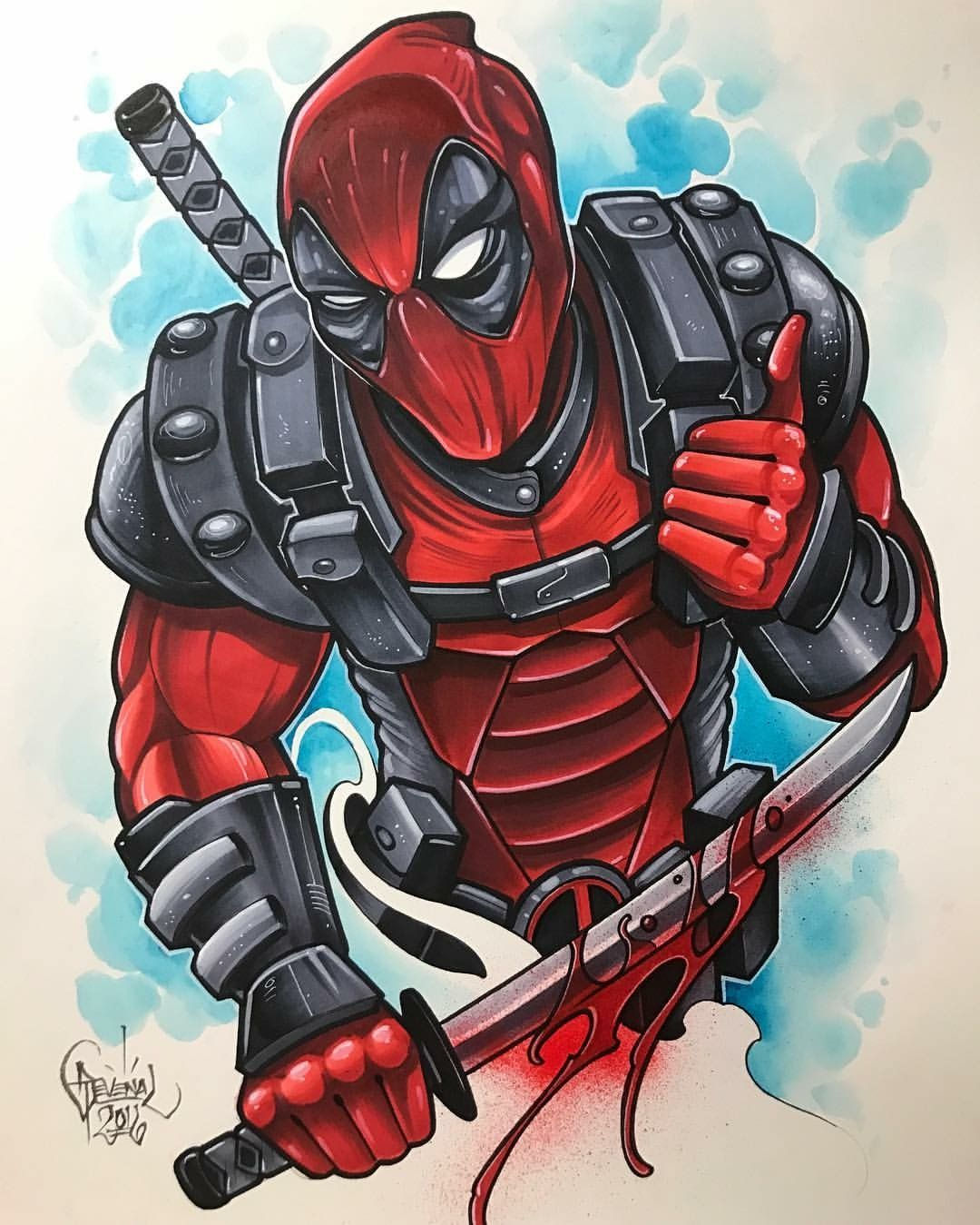 Wallpaper #9130c Marvel Tattoo Photo by Gus H Tattoo on Instagram Deadpool