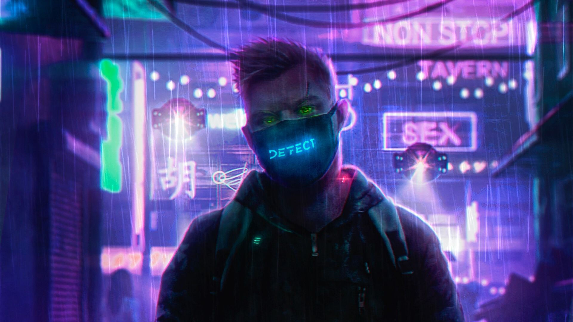 Wallpaper #2hk2BI8BtGB6xQ78NE0051 Cyber Colors High Tech Low Life Neo Noir Cyberpunk Art Neon Art