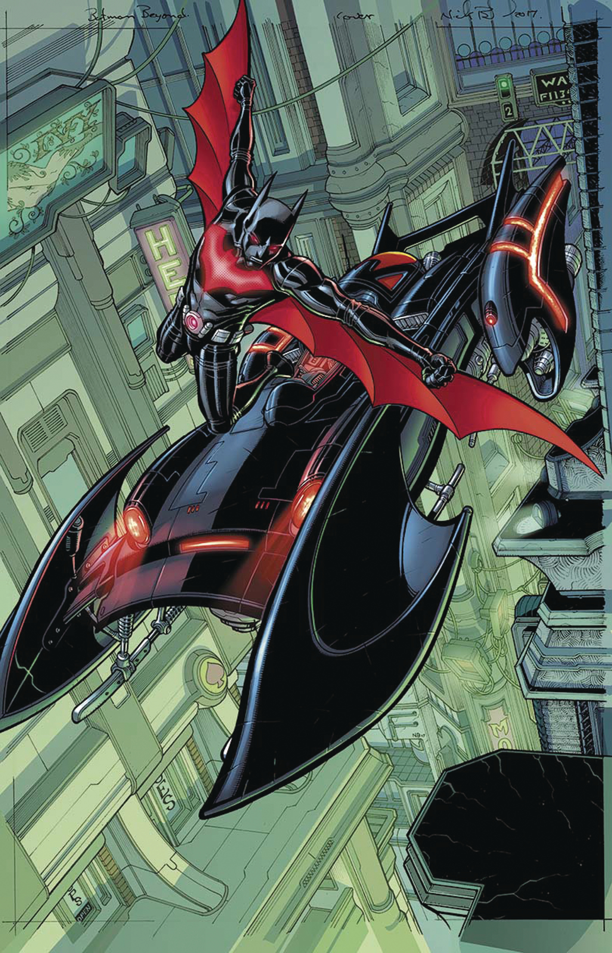Wallpaper #7HMDho4BFI5NbQksMB7_32 Batman Beyond by Martin Ansin Batman Canvas Art Batman Artwork Batman