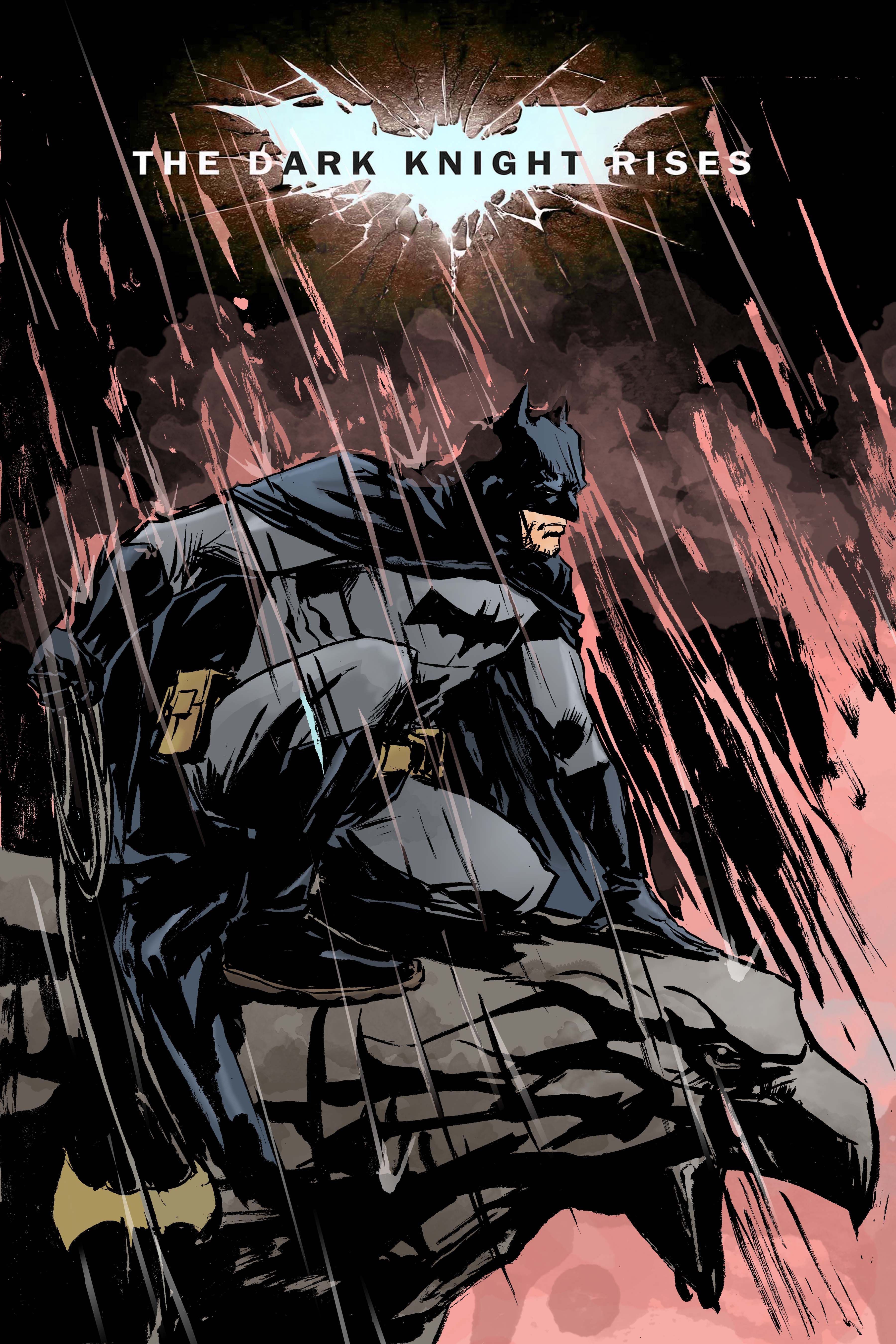 Wallpaper #jxkZHo8BtGB6xQ78tnig17 Batman on Gargoyle While Raining the Dark Knight Rises Batman the Dark