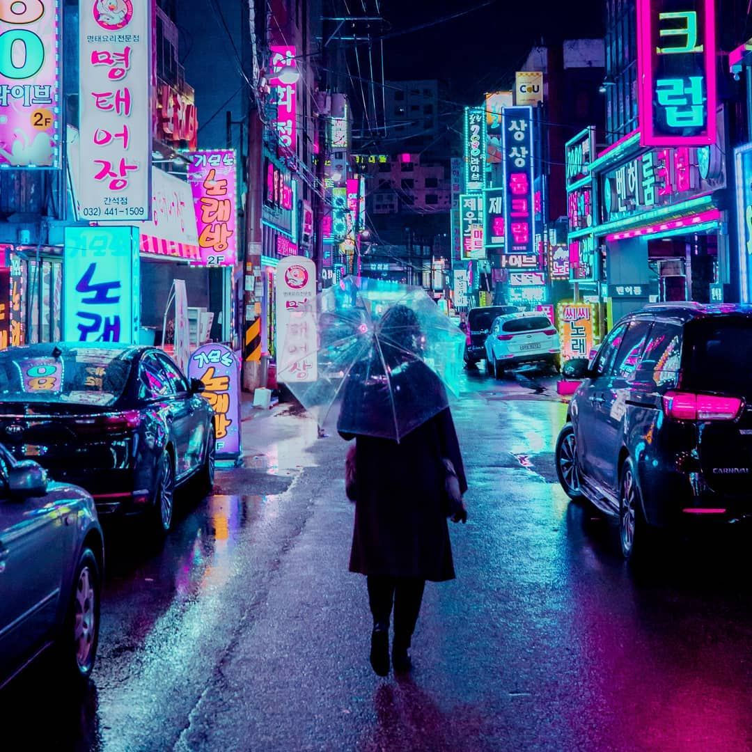 Wallpaper #ThmlBI8BtGB6xQ78vk9C11 Cyberpunk Neon and Futuristic Street Photos of Seoul by Steve Roe