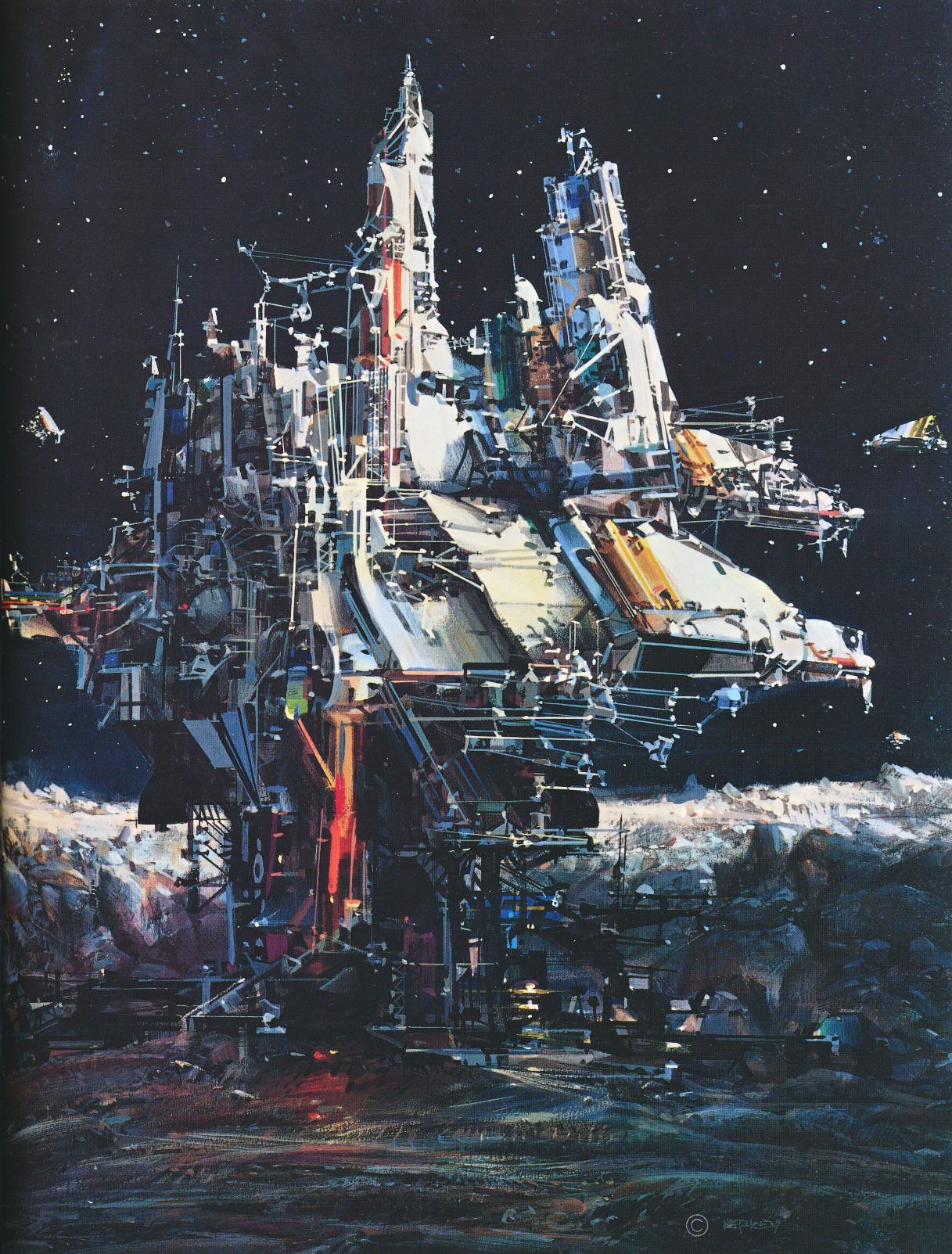 Wallpaper #VWhCJJMBSpphPi3-mDj9166 We Are Alone by John Berkey 1983 from His Anthology John Berkey