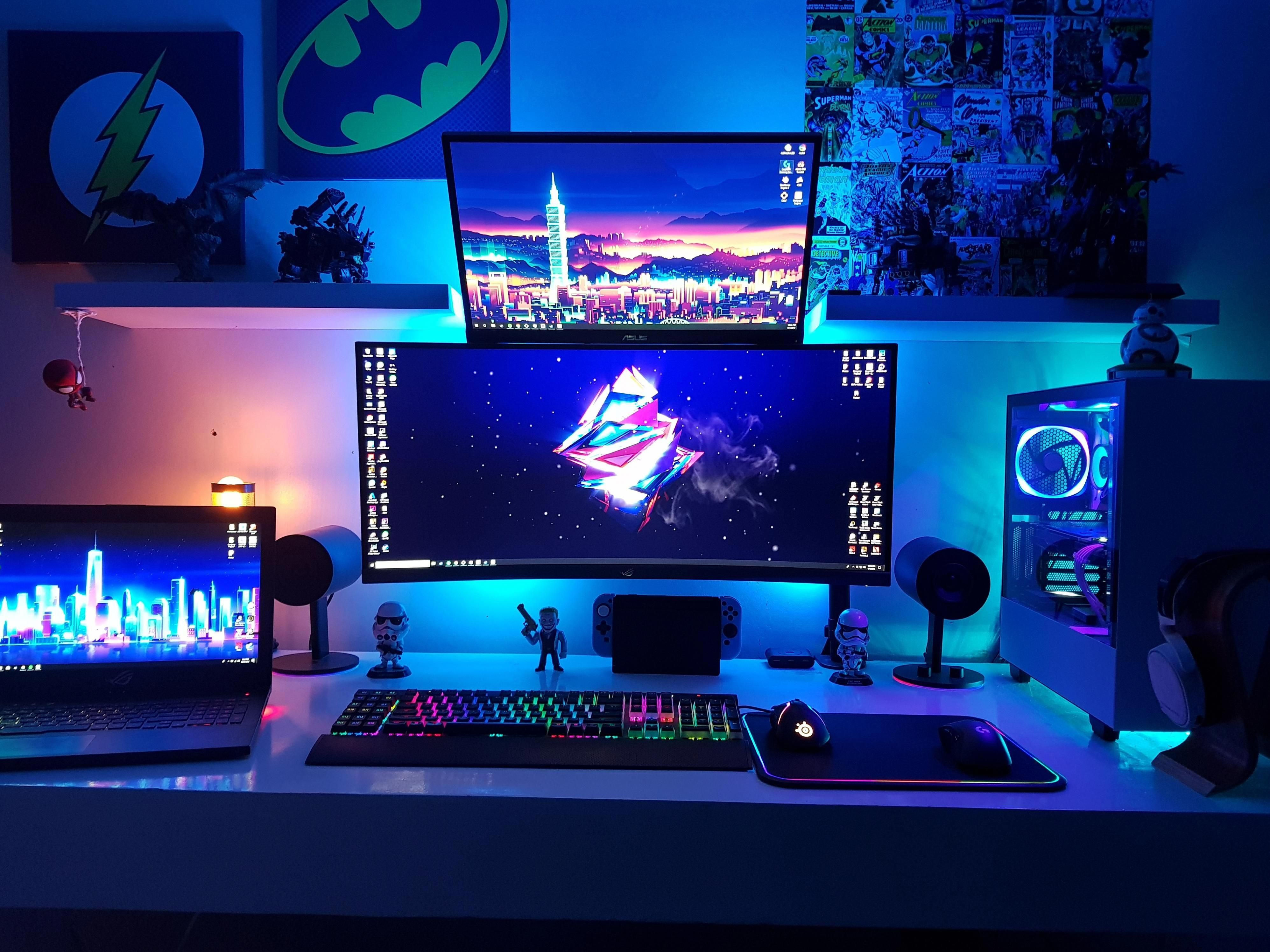Wallpaper #Lh07LJMBlOZrFDOkAMrZ232 PC Gaming Room Setups