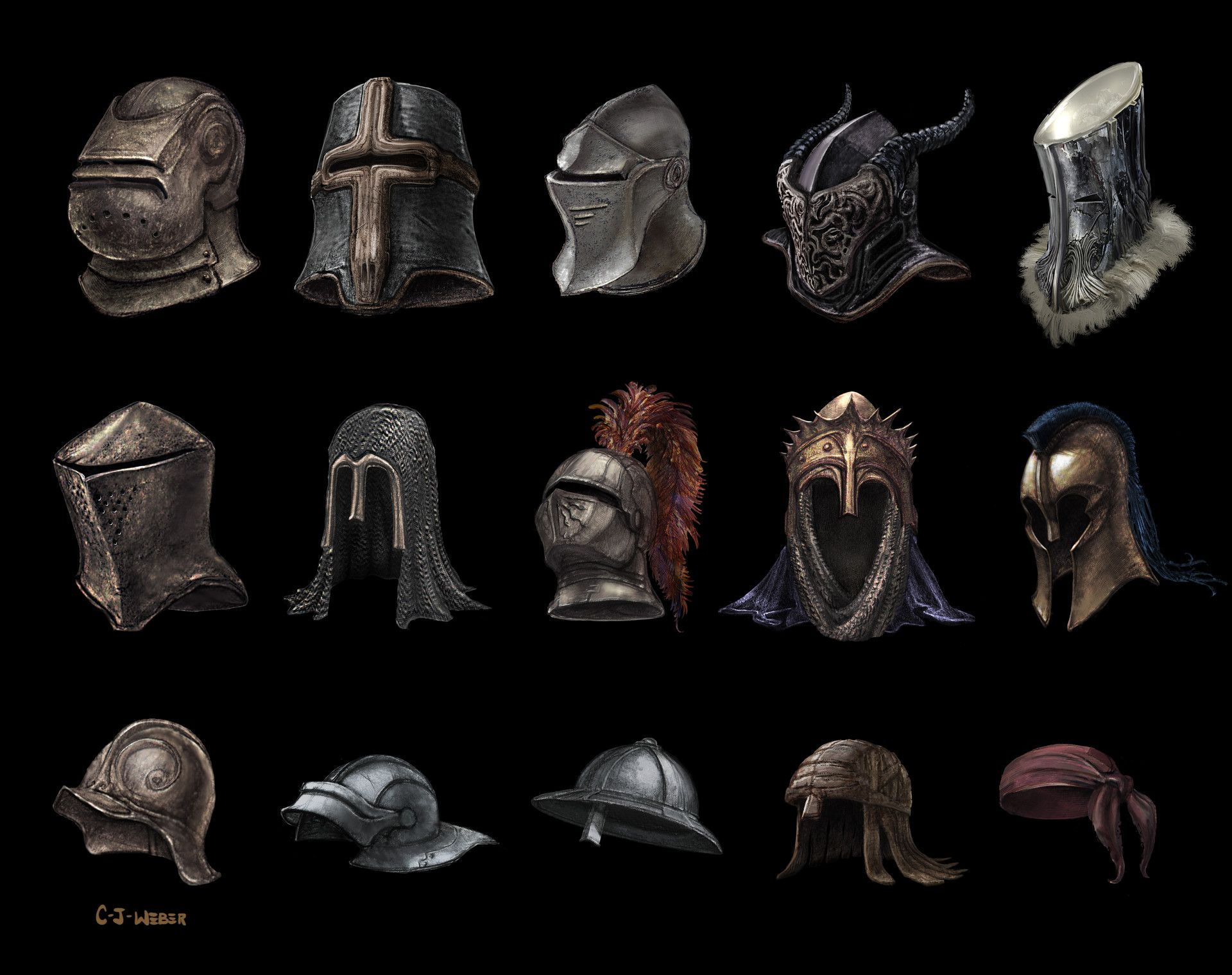 Wallpaper #pgMYY5MBpyOg8YnEidTt135 Artstation Medieval Helmets Corey James Weber Medieval Helmets