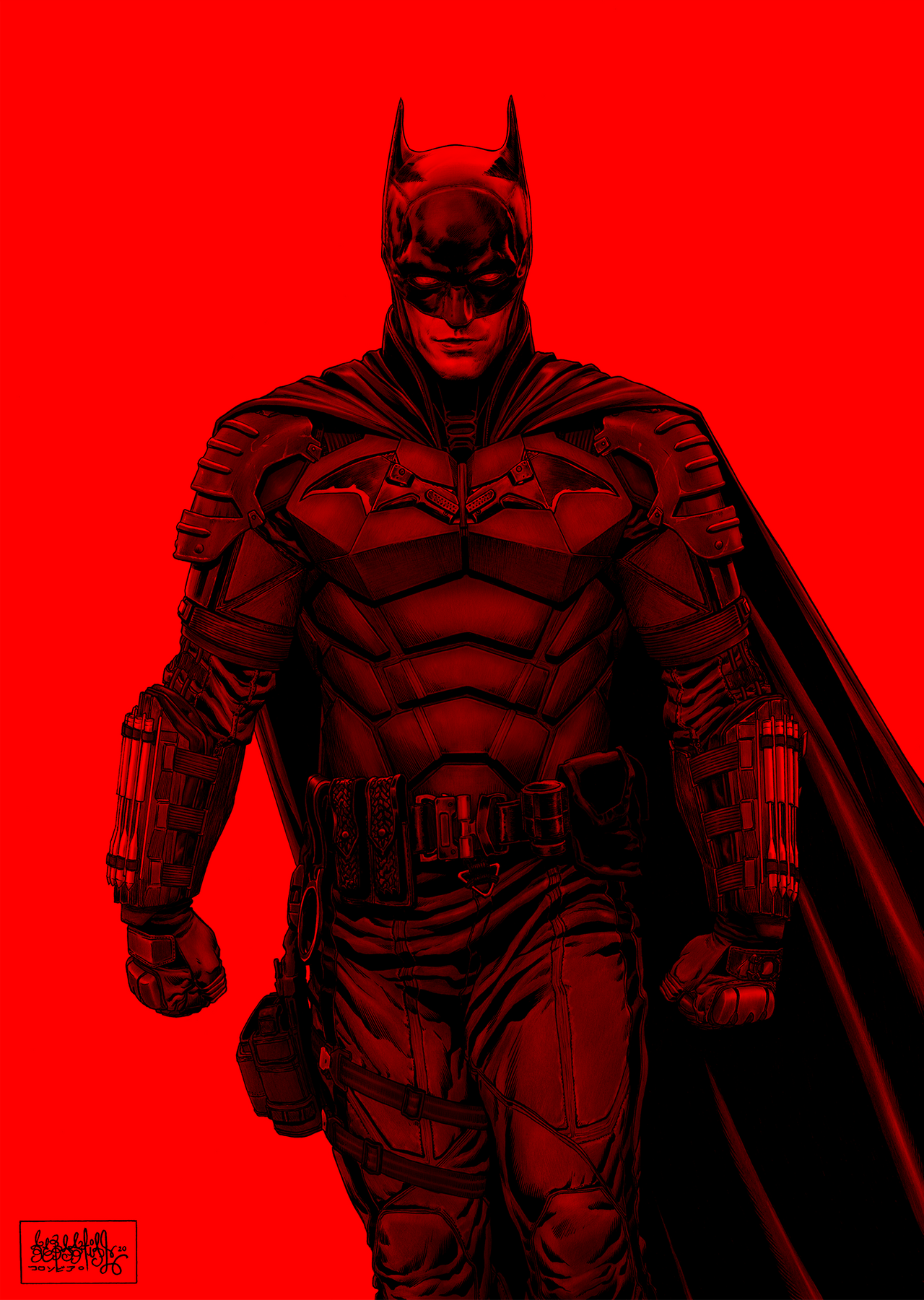 Wallpaper #qx0ULpMBlOZrFDOkP9JS266 The Batman Robert Pattinson Red by Garnabiuth on Deviantart in 2021