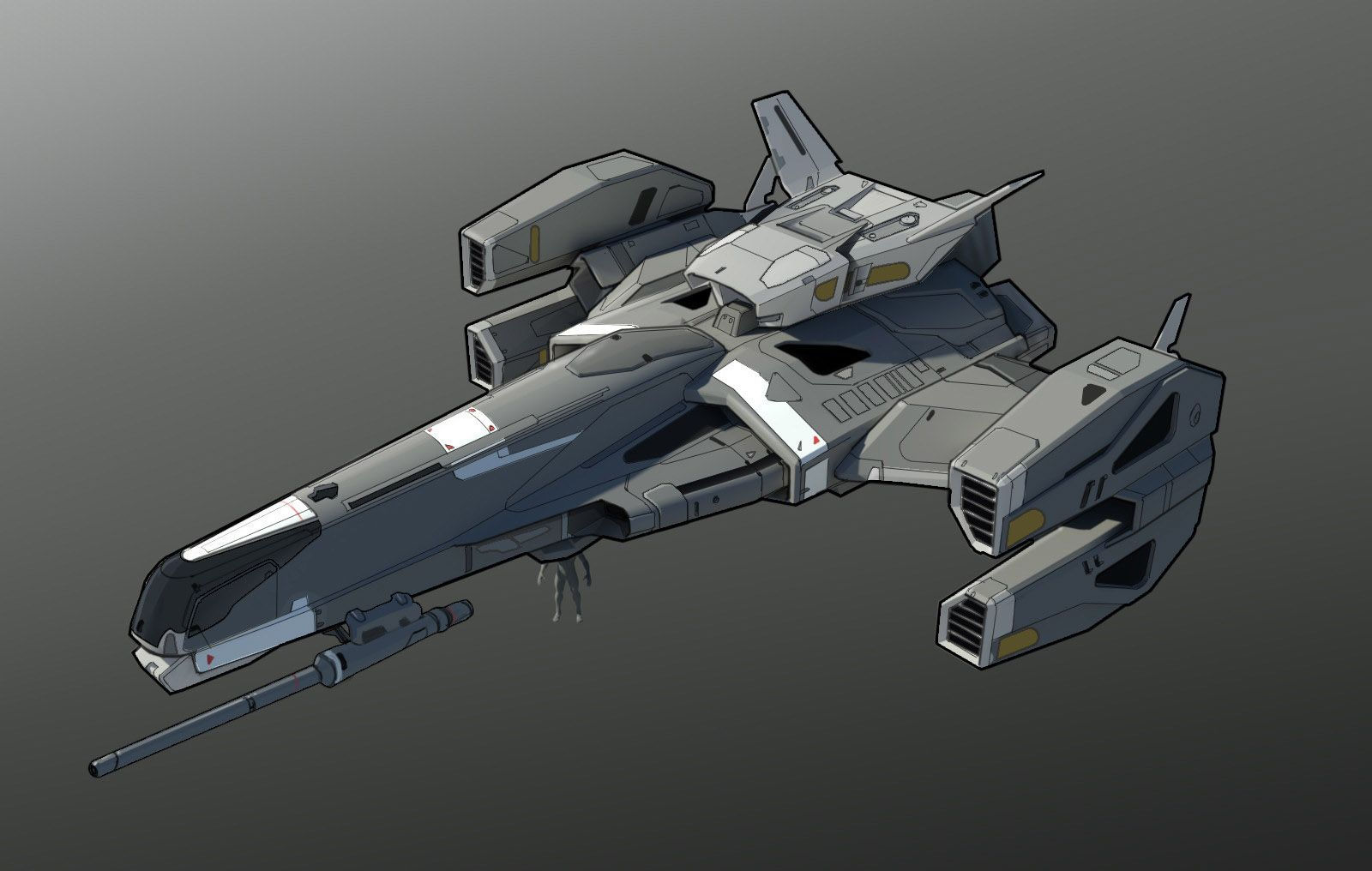 Wallpaper #anfAJ5MB-pgBXx60OqcO74 Spaceships by Isaac Hannaford Space Ship Concept Art Spaceship