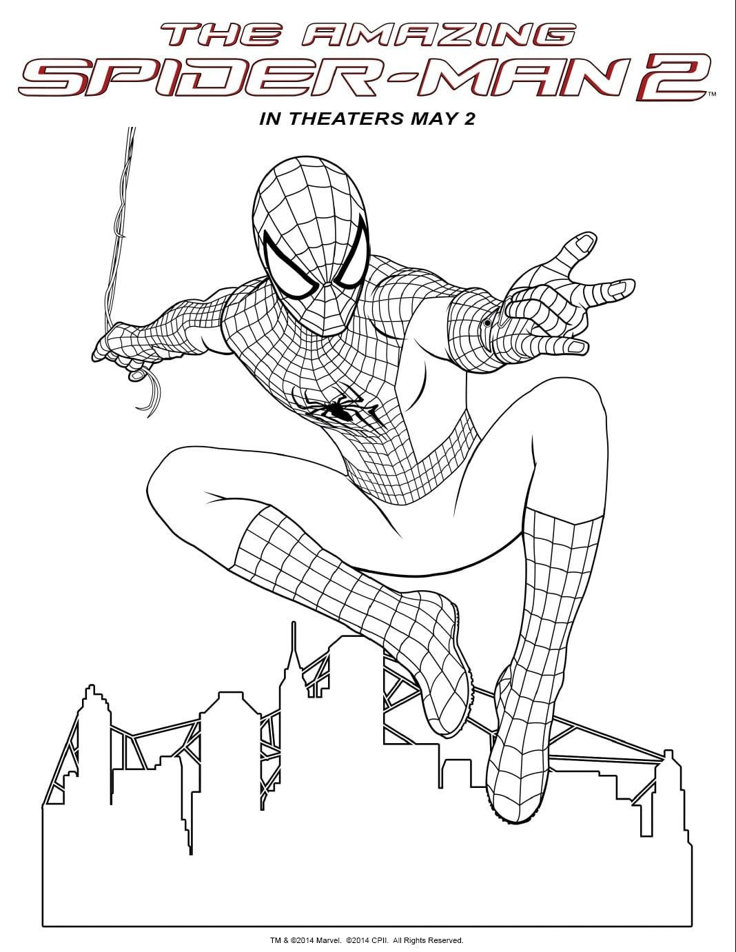 Wallpaper #0neeJ5MB-pgBXx603KZG147 Spider Man 2 Coloring Pages Spiderman Coloring Spider Coloring Page