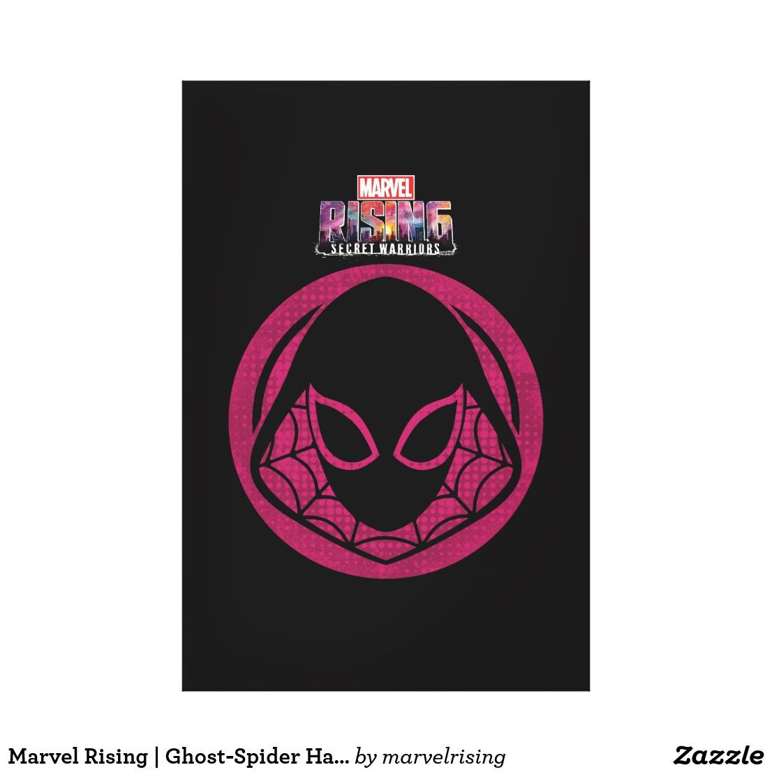 Wallpaper #BBlDH48BtGB6xQ78xntE14 Marvel Rising Ghost Spider Halftone Icon Canvas Print Zazzlecom