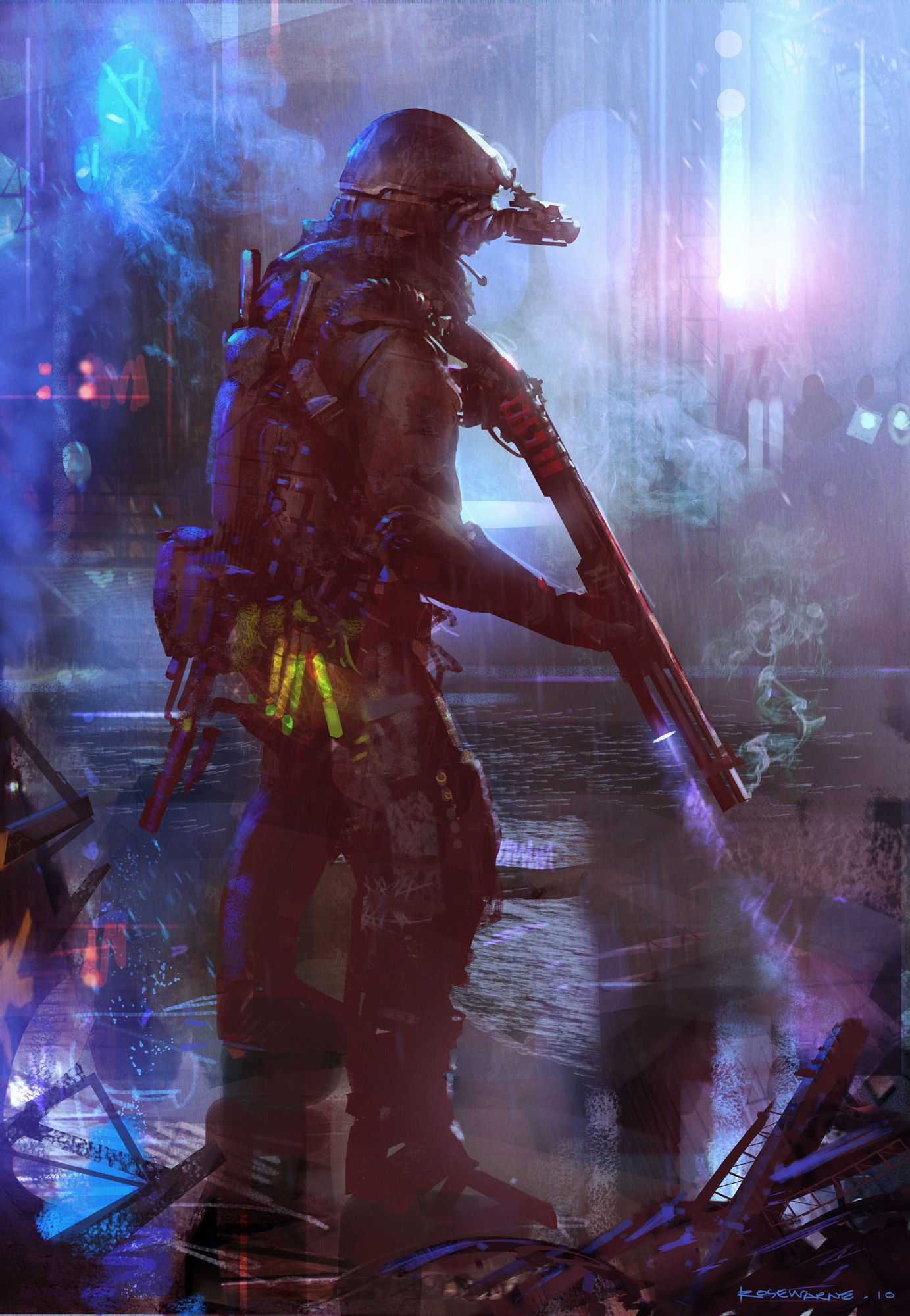 Wallpaper #_H1O8I4Bnwiau_P6ngVG32 Smoke by Chrisrosewarne on Deviantart Cyberpunk Art Cyberpunk