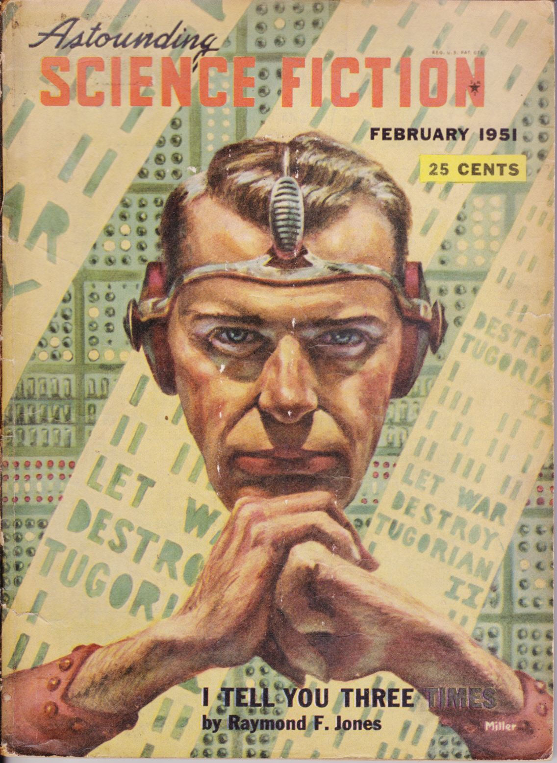 Wallpaper #-vSTOpMBKFX8bn3rTngm63 Astounding Science Fiction February 1951 Cover Ron Miller Pulp