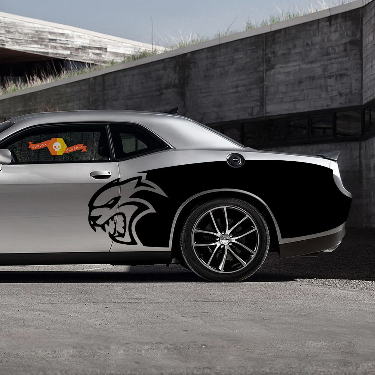 Wallpaper #BZ-aWJMBcUVgGJNo97Ey151 Hellcat Billboard Vinyl Graphic Decals Dodge Challenger 2015 2020 in