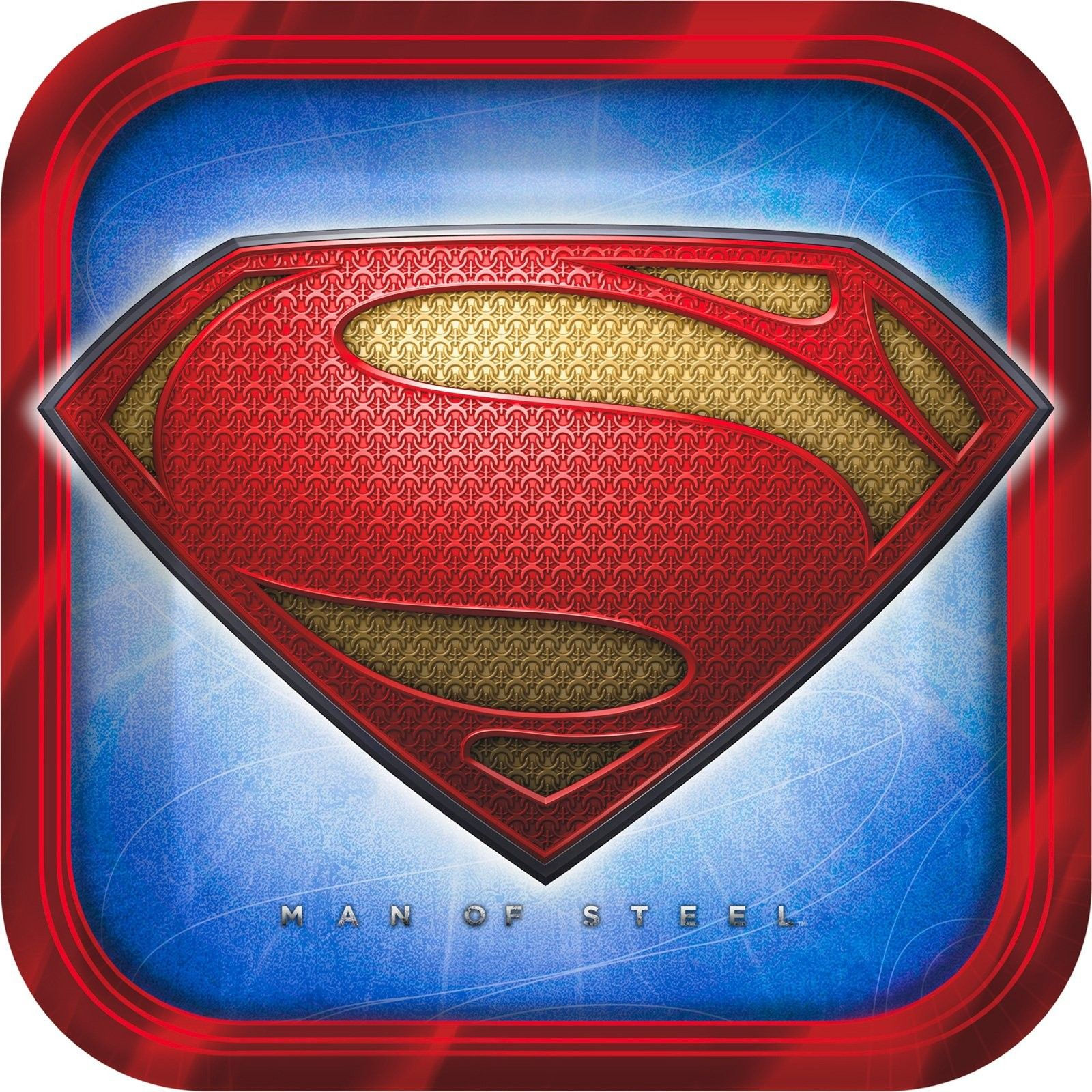 Wallpaper #UDHkNZMB5zzyi_yYPlhx281 Superman Man of Steel Square Dinner Plates Superman Party Supplies