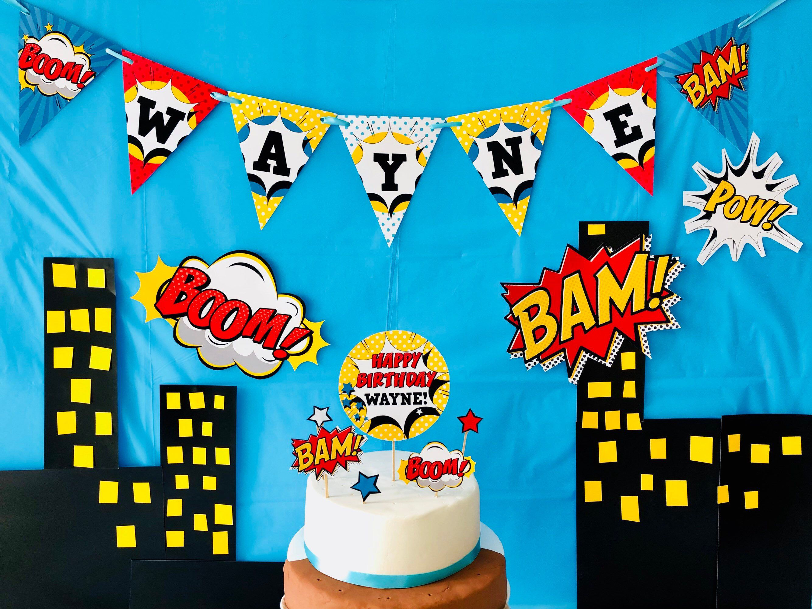 Wallpaper #mTEHNpMB5zzyi_yYhFhv151 Superhero Party Banner Party Bunting Party Sign Editable Printable