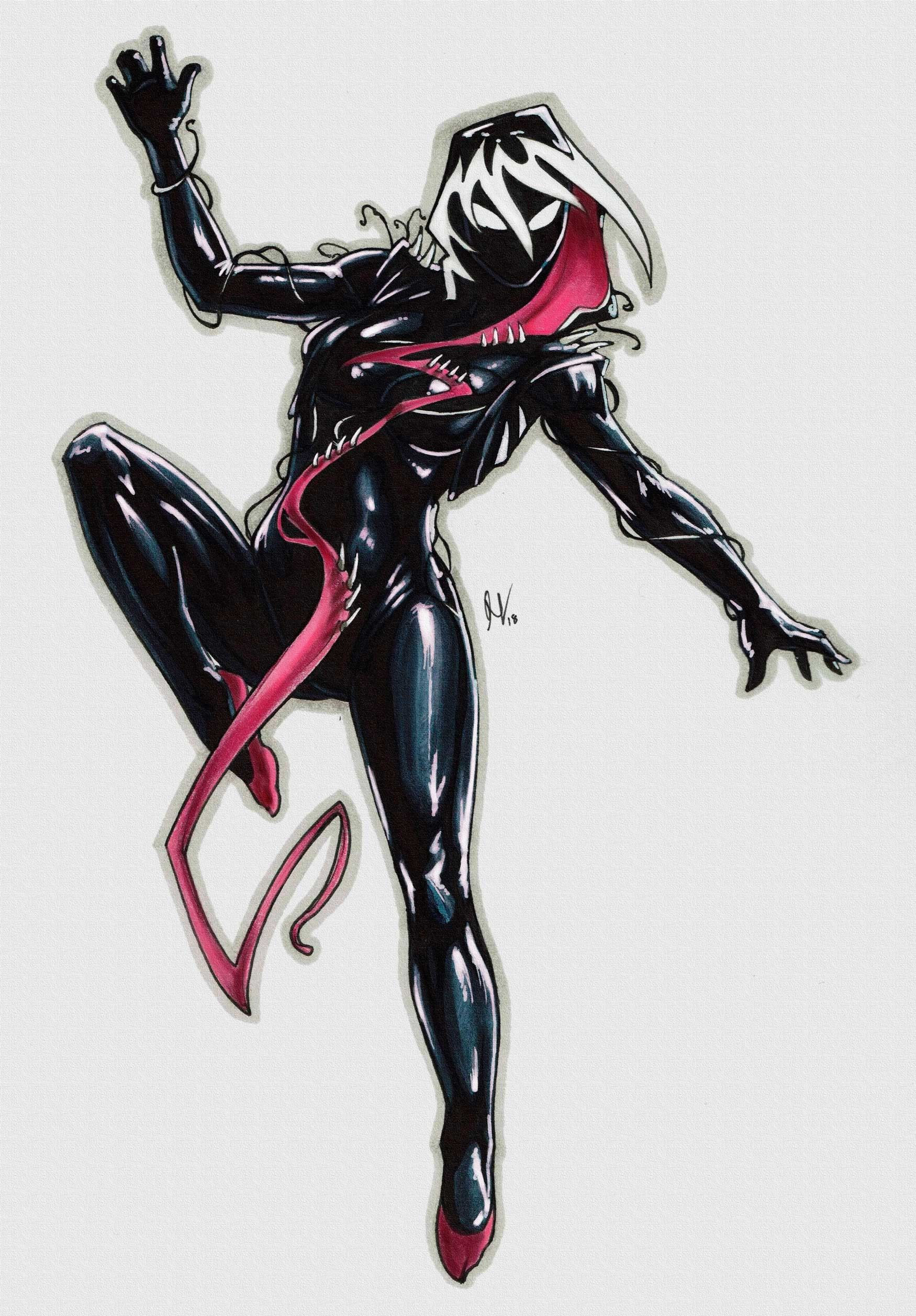 Wallpaper #yvSEOpMBKFX8bn3r9HhD241 Artstation Gwenom Better Version Alicia Varela Martinez