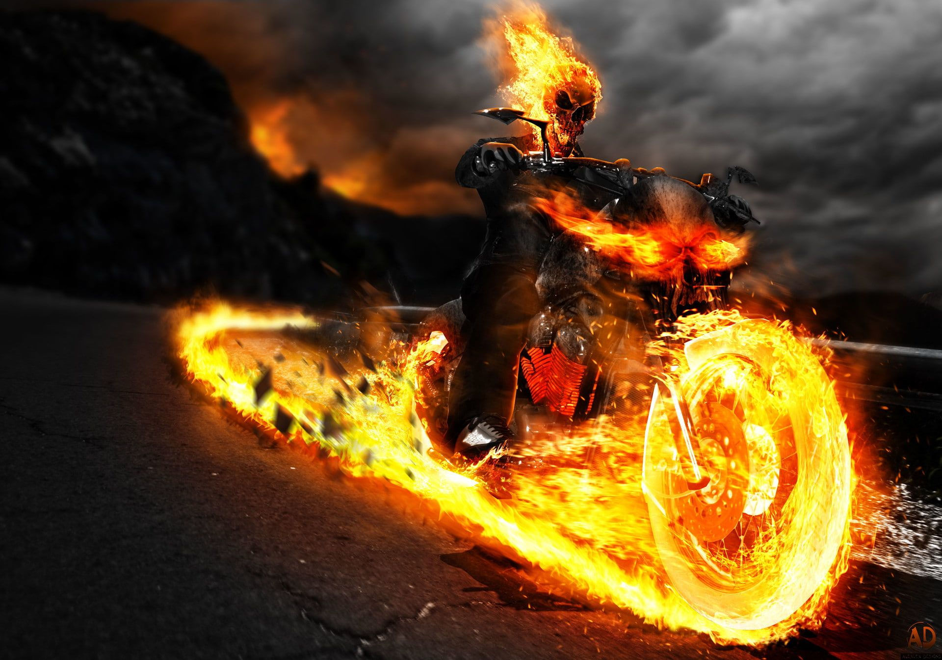 Wallpaper #4_QTOpMBKFX8bn3r23cf283 Comics Ghost Rider 1080p Wallpaper Hdwallpaper Desktop Ghost