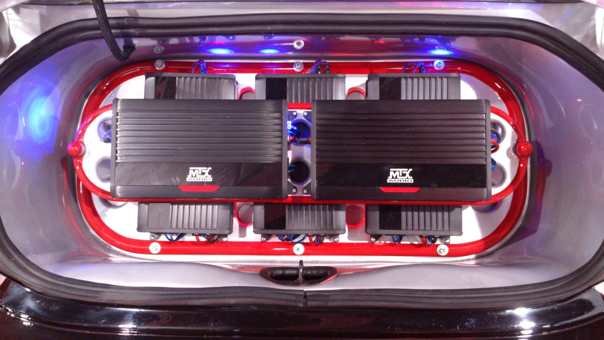Wallpaper #Vmd4EJMBSpphPi3-_vMf74 Thunder Series Amplifiers in a Custom Amp Rack with Fiberglass Trunk