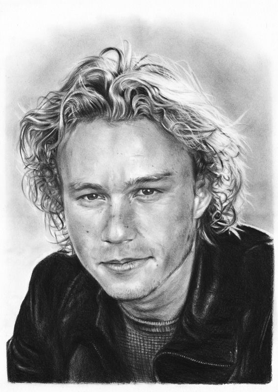 Wallpaper #pLg525IBJvJKYCmE3_XP259 Heath Ledger by Tarsanjpdeviantartcom on at Deviantart Pen Sketch Art