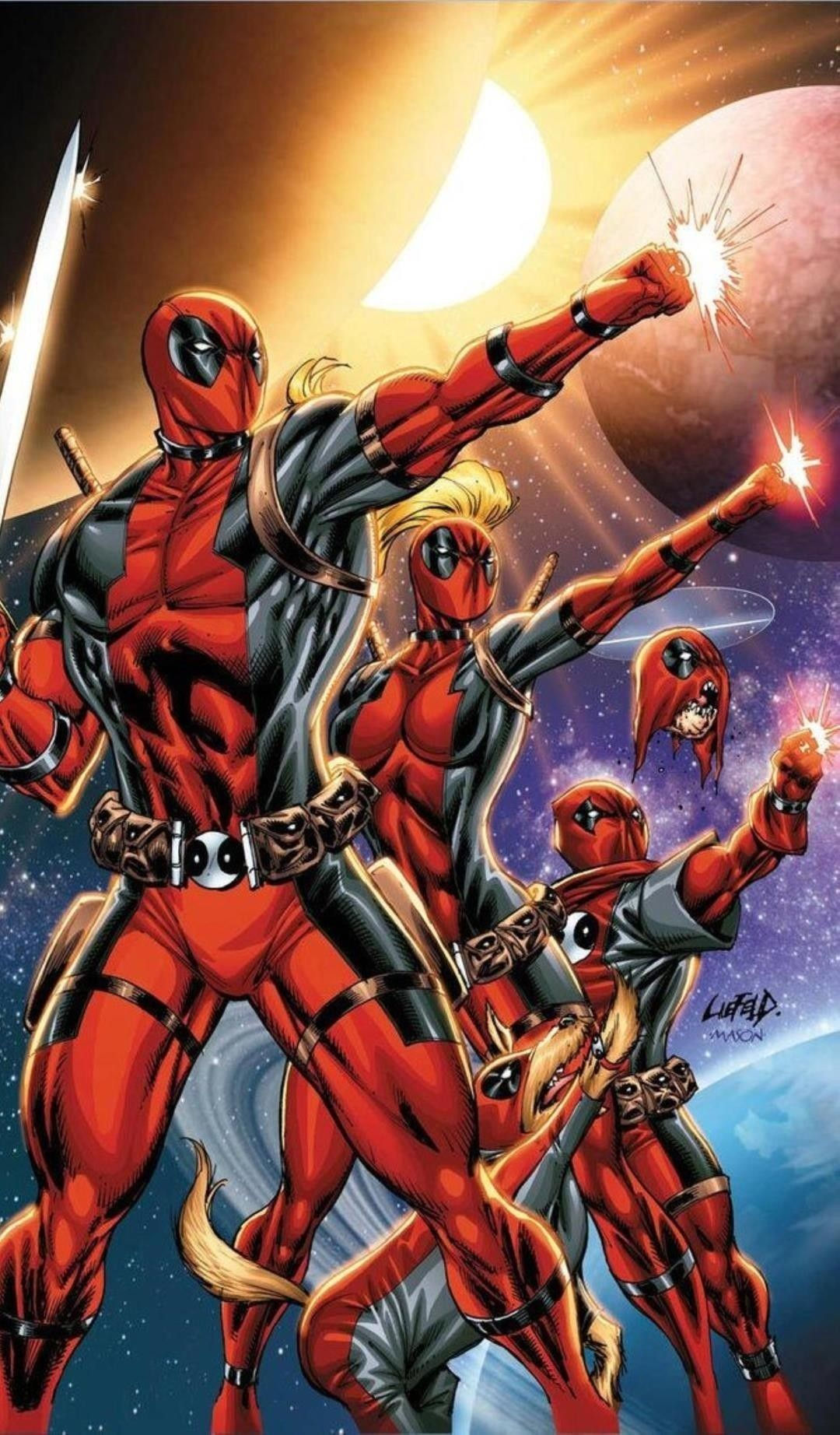 Wallpaper #Xx1nLZMBlOZrFDOkIND7187 Deadpool Team Lady Deadpool Marvel Comics Deadpool Marvel Deadpool