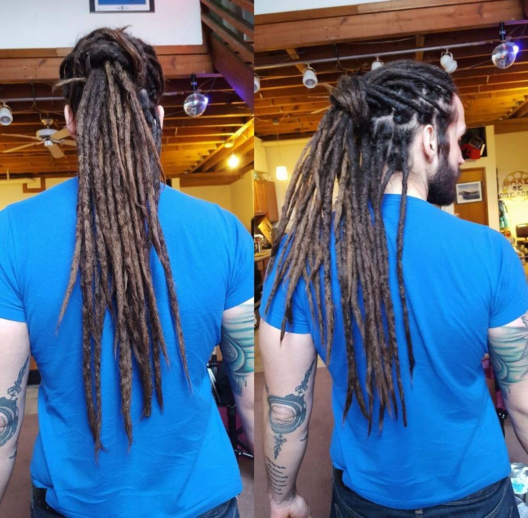 Wallpaper #1WhoJJMBSpphPi3-ETjA132 Knotted Half Updo Style Dreads Styles Men Dread Styles Dreadlock