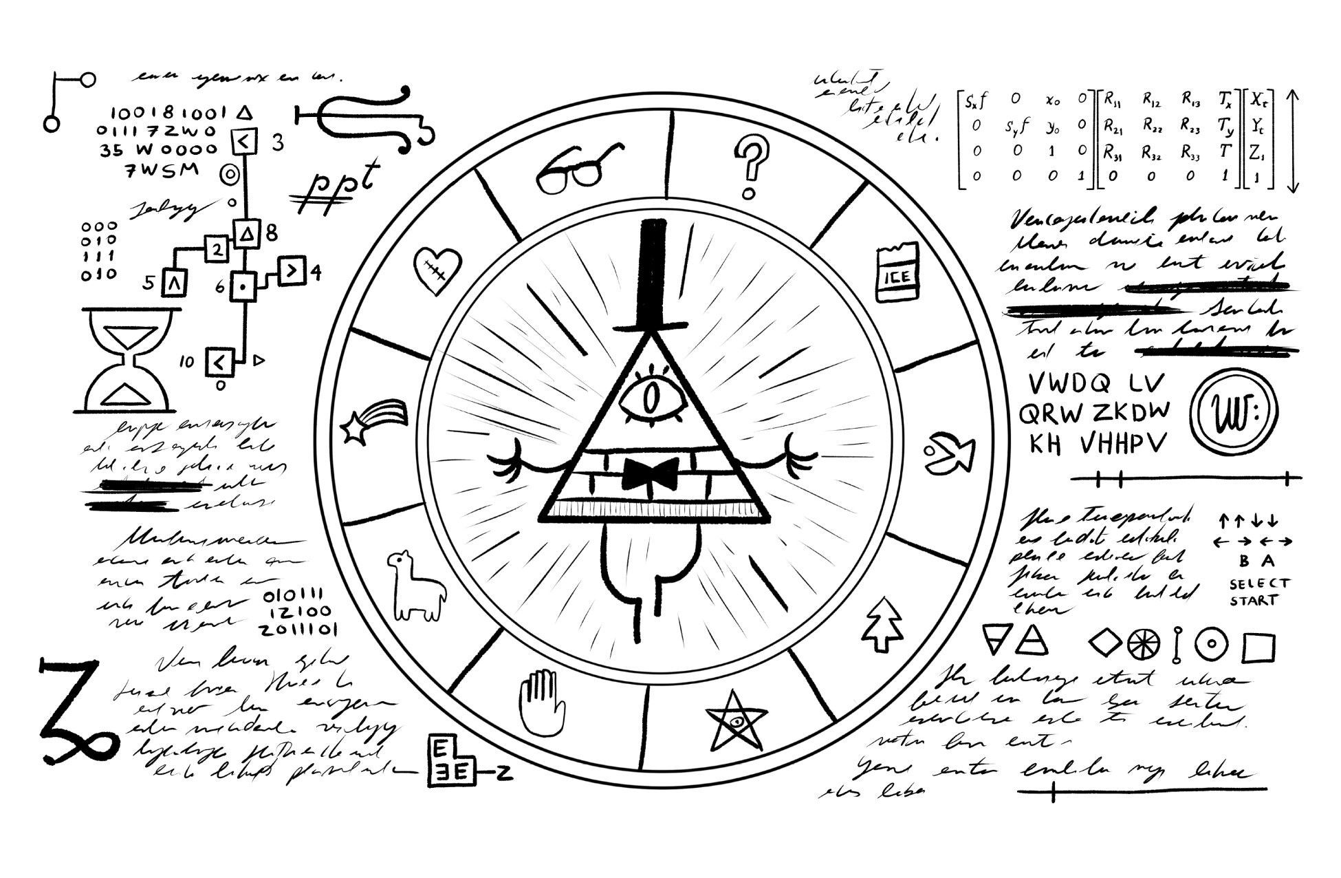 Wallpaper #yGeGApMBSpphPi3-qq-c263 Bill Cipher from Gravity Falls Gravity Falls Gravity Mabel