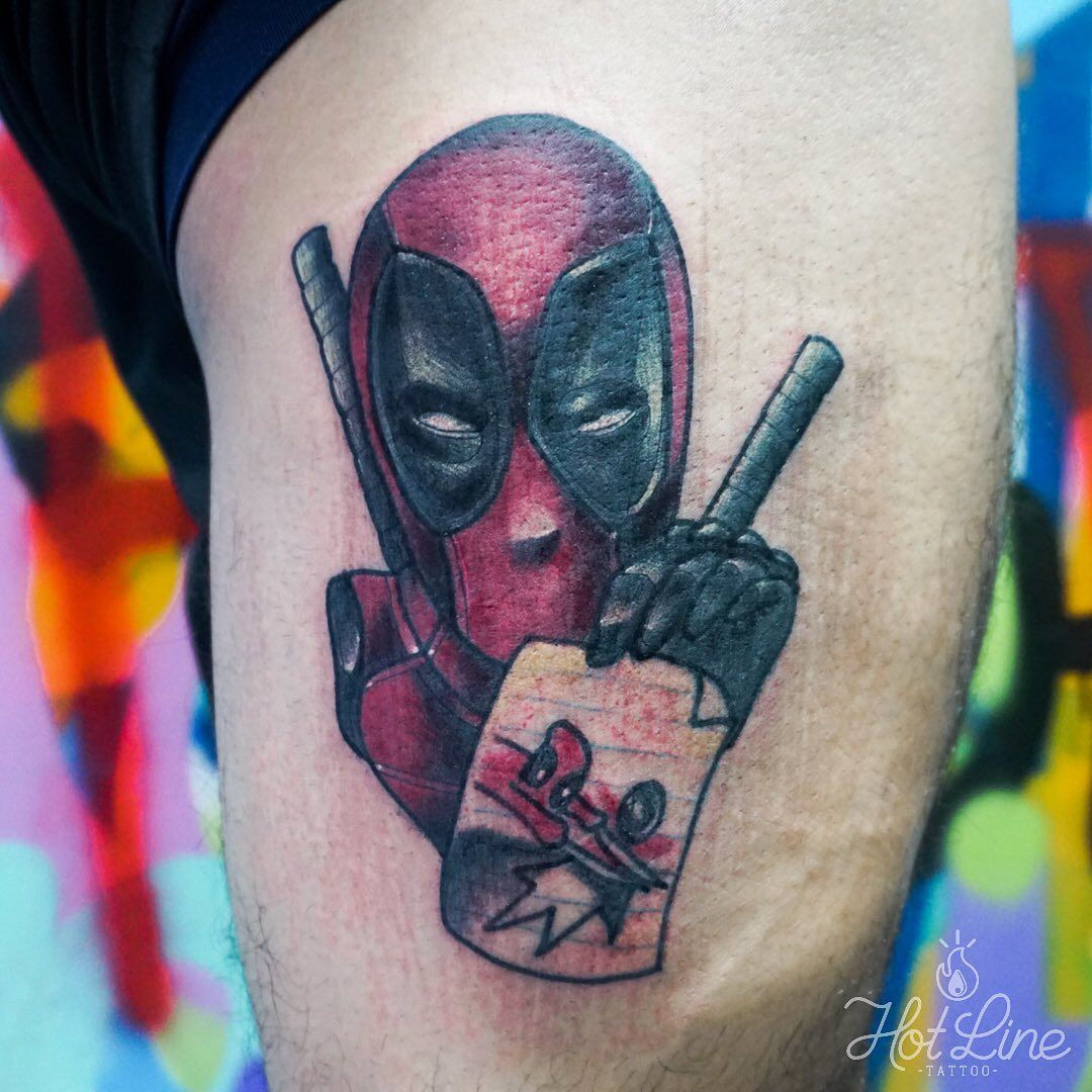 Wallpaper #9130c Marvel Tattoo Photo by Gus H Tattoo on Instagram Deadpool