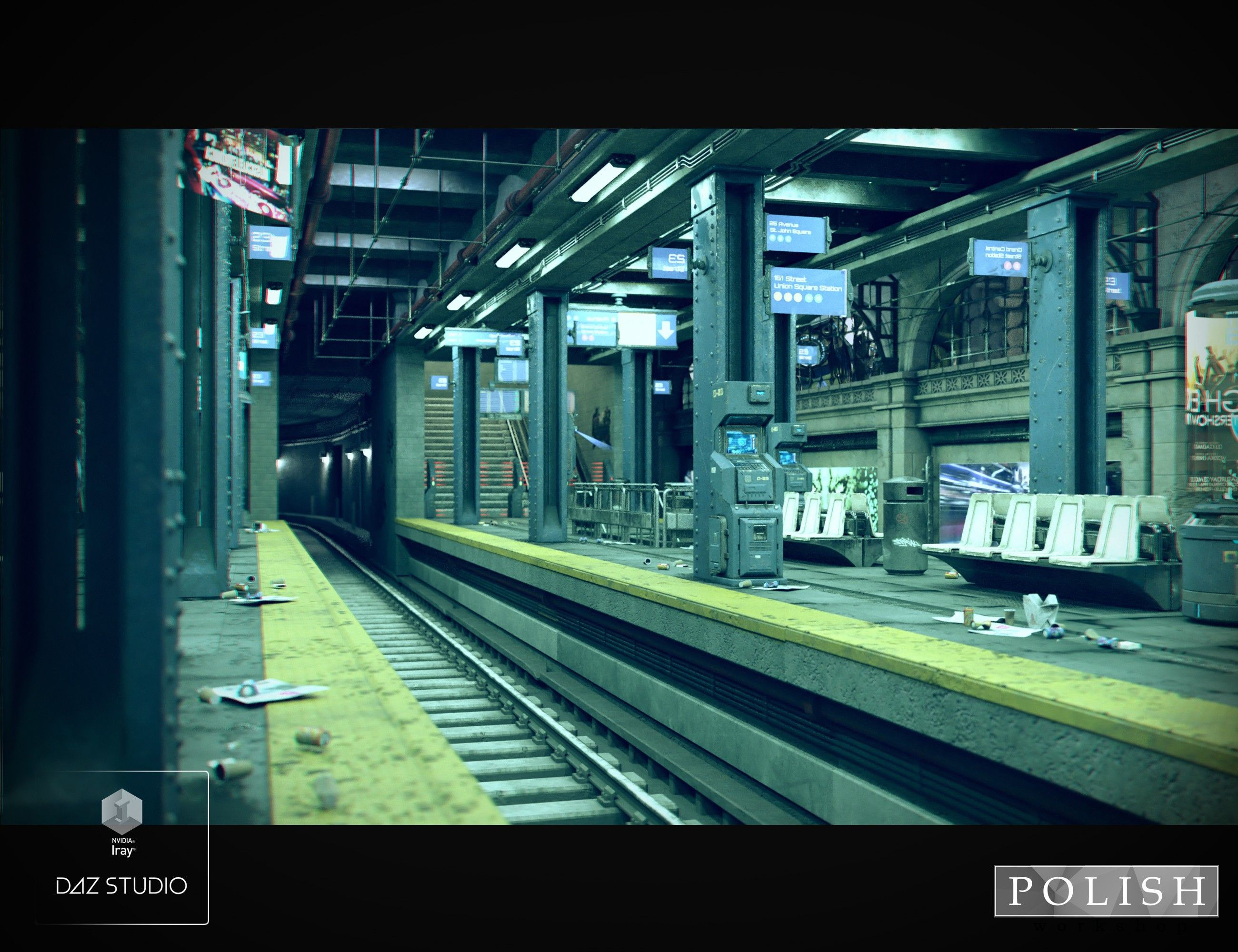 Wallpaper #nGgOHJMBSpphPi3-CSHM253 Cyberpunk Subway Station 3D Models and 3D Software by Daz 3D