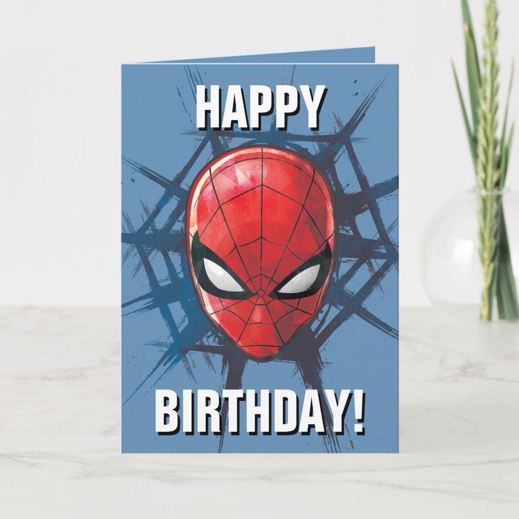 Wallpaper #fULzPJMBOBpx0NhmUcKW194 Spider Man Head in a Web Card Zazzle Spiderman Cards Spiderman