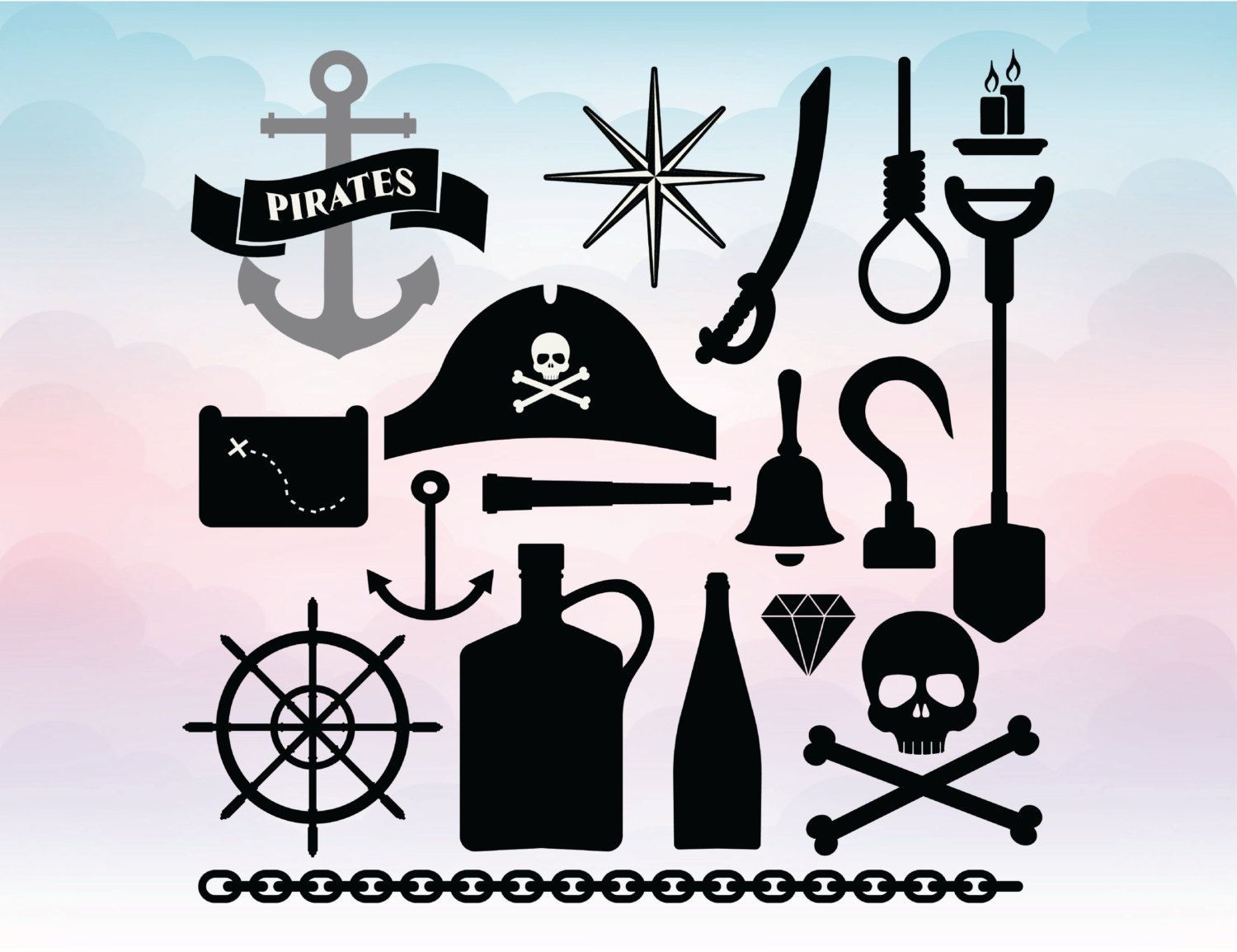 Wallpaper #zDG2NZMB5zzyi_yYm1d1100 Pirates Clipart Pirate Svg Set Captain Hook Vector Silhouette